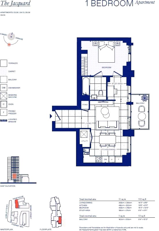 401(L2), Jacquard Point, Whitechapel floorplan