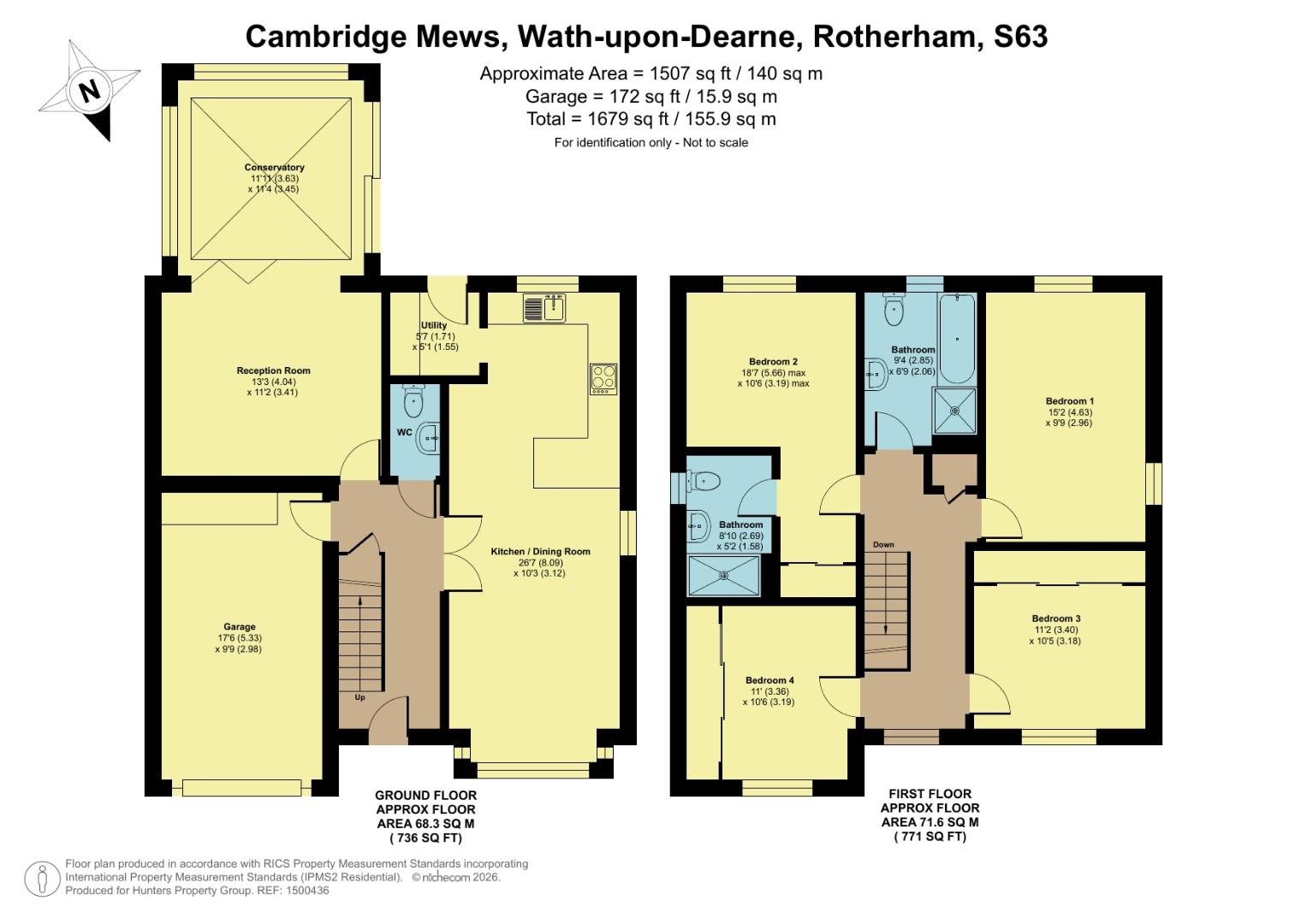 12, Cambridge Mews, Rotherham floorplan