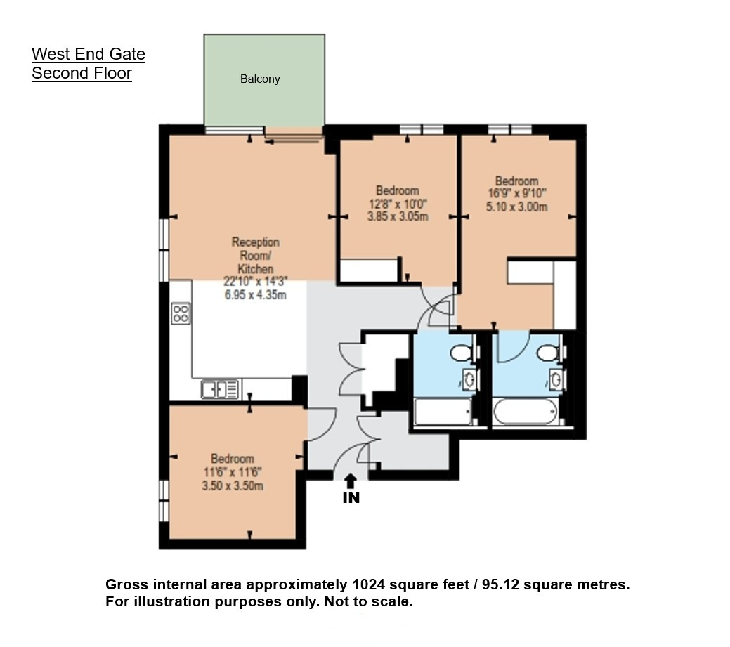 23 Garrett M West End Gate,, Edgware Road, Paddington floorplan