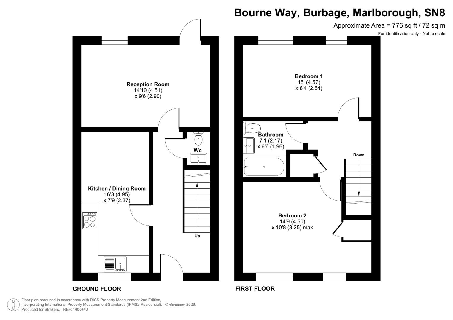 20, Bourne Way, Burbage floorplan