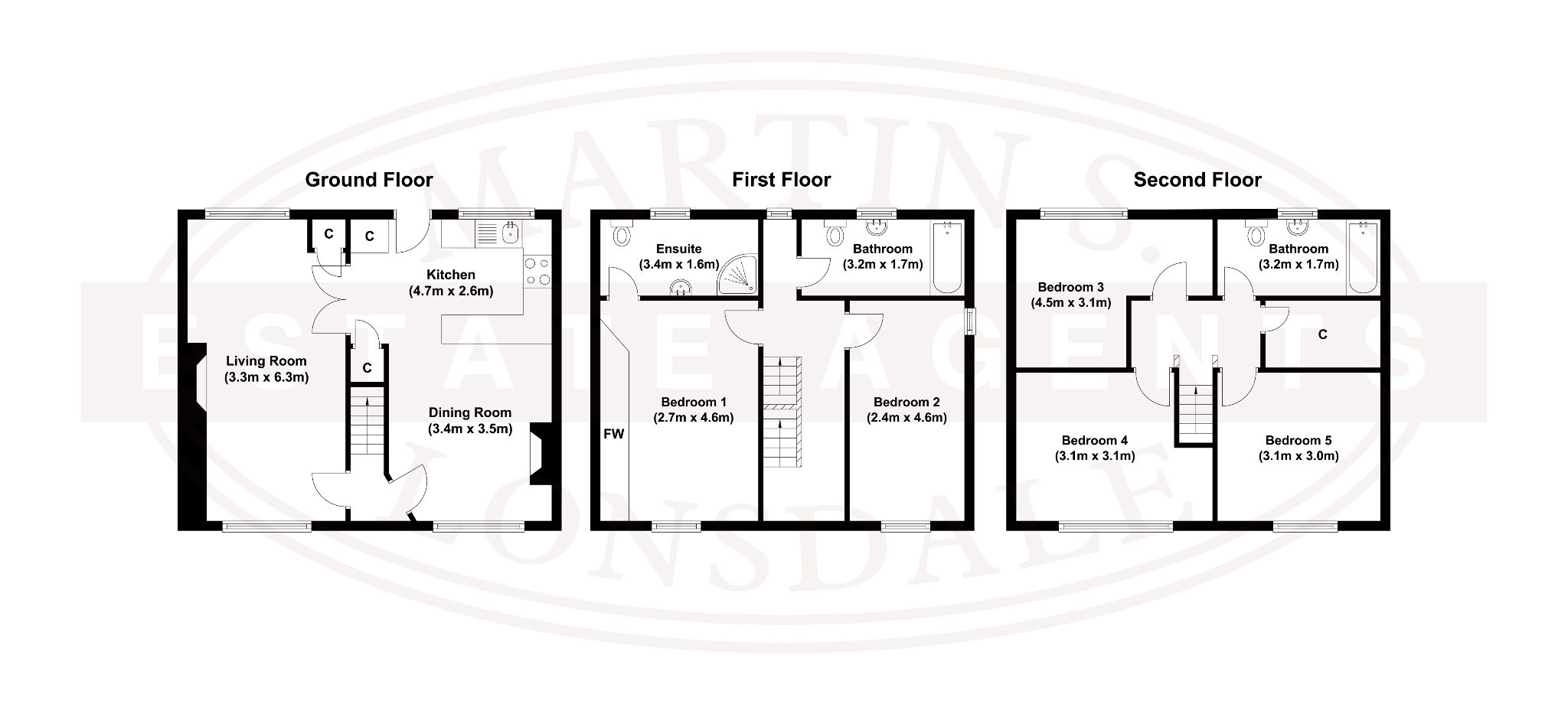 12 Burnwells, Thackley floorplan