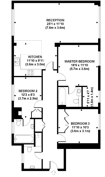 3 Bedrooms Flat to rent in St. Johns Wood Park, London NW8
