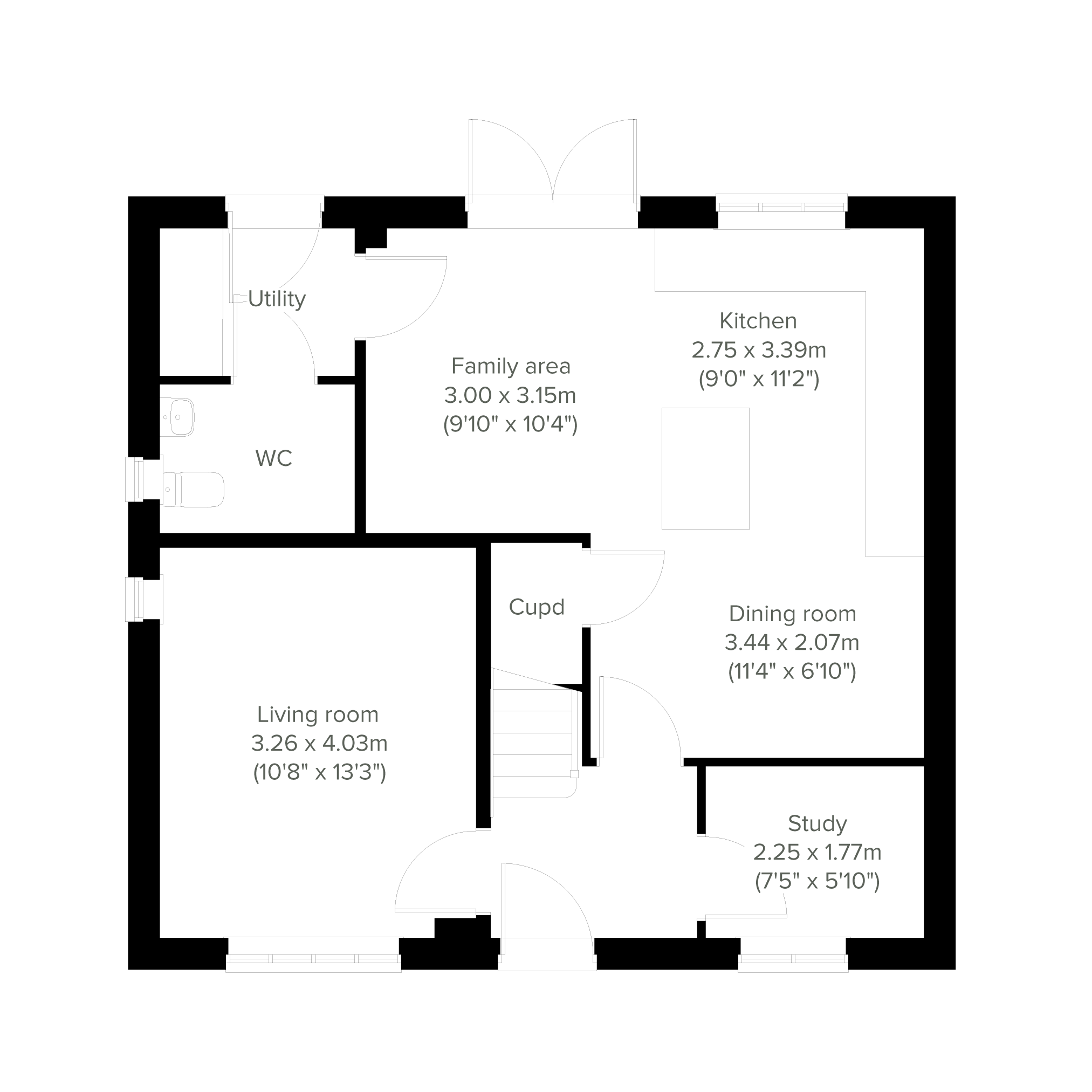 168, Ovington Court, Templetown, Consett, County Durham floorplan