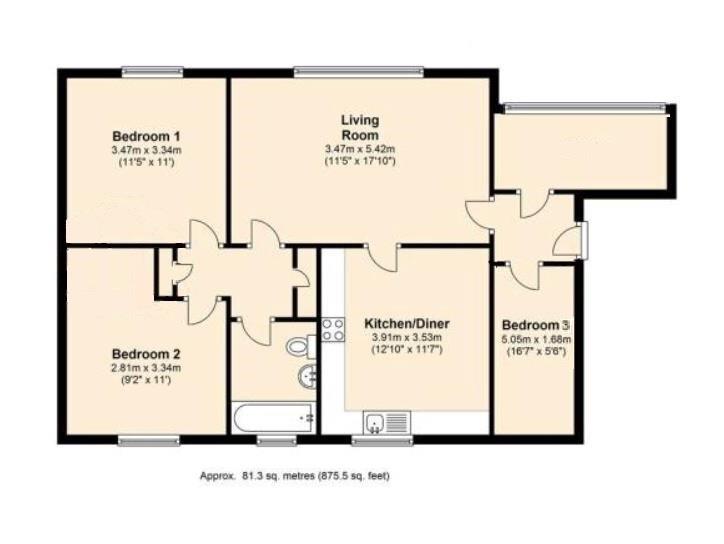80, By The Wood, Watford floorplan