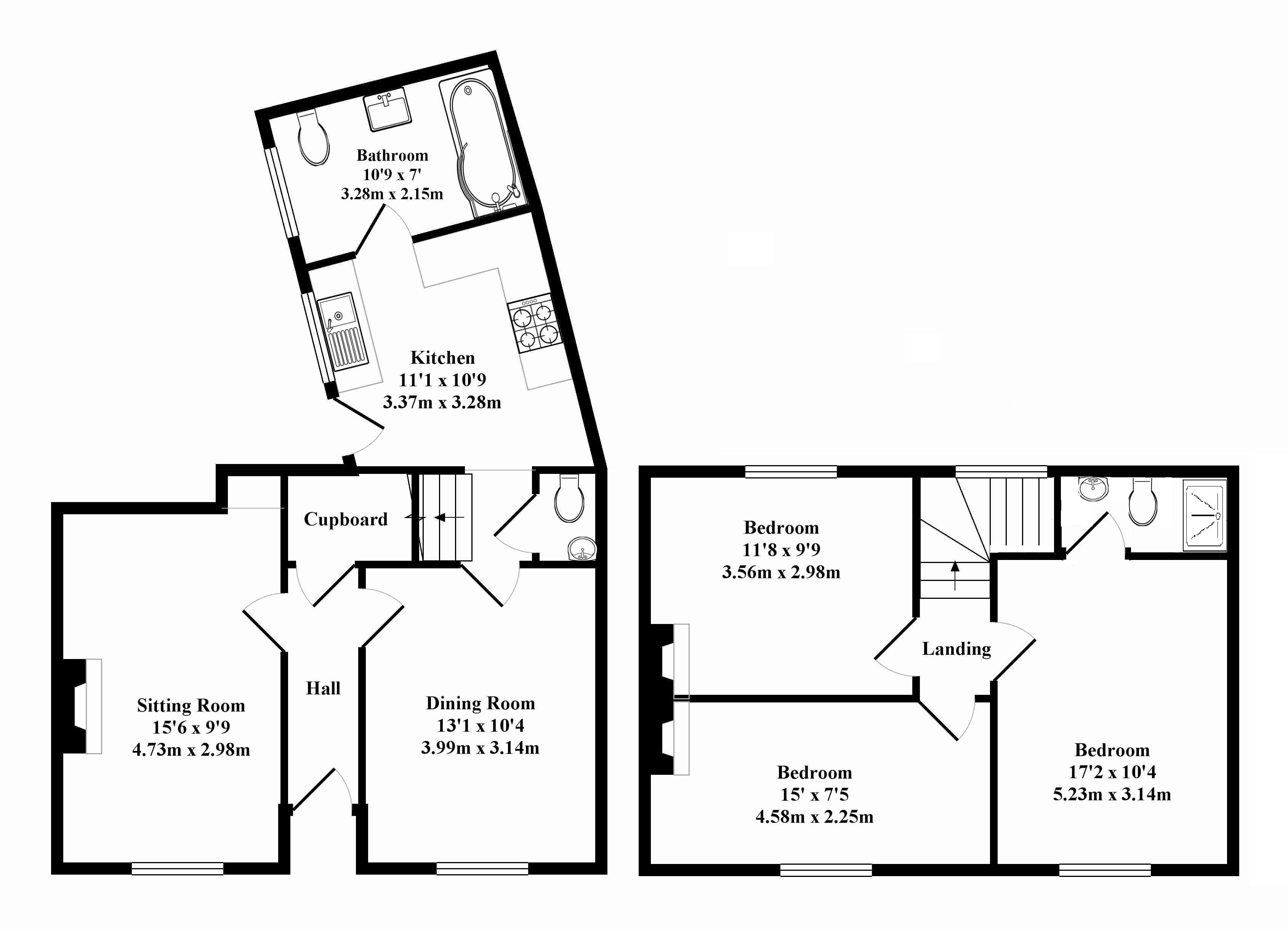 High Street, Wollaston, Northamptonshire NN29, 3 bedroom terraced house