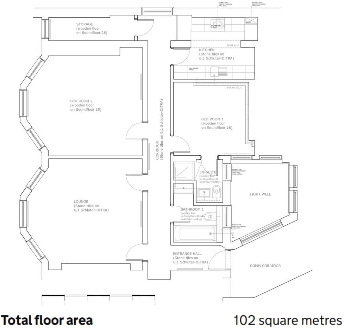 Flat 18, Palace Place Mansions, 36 Kensington Court, London floorplan
