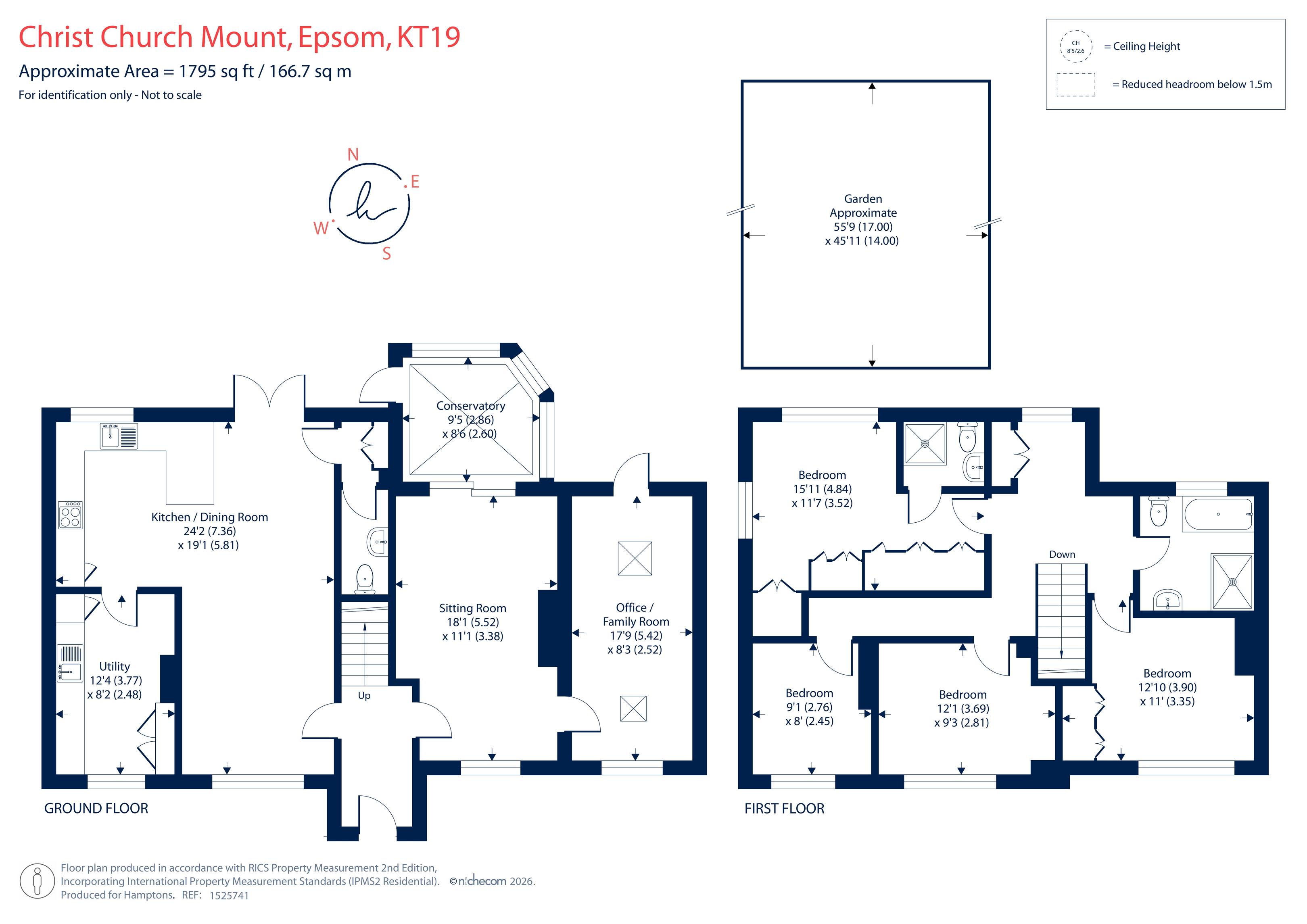 16, Christ Church Mount, Epsom floorplan