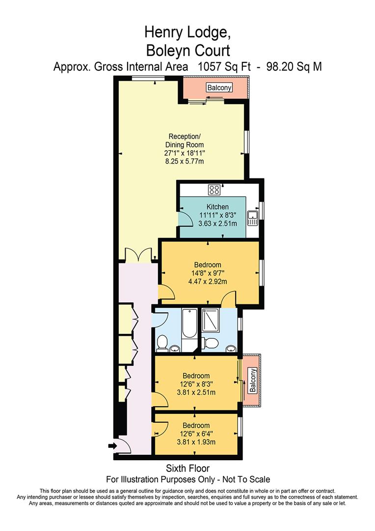 83 Boleyn Court, Henry Lodge, Epping New Road, Buckhurst Hill floorplan