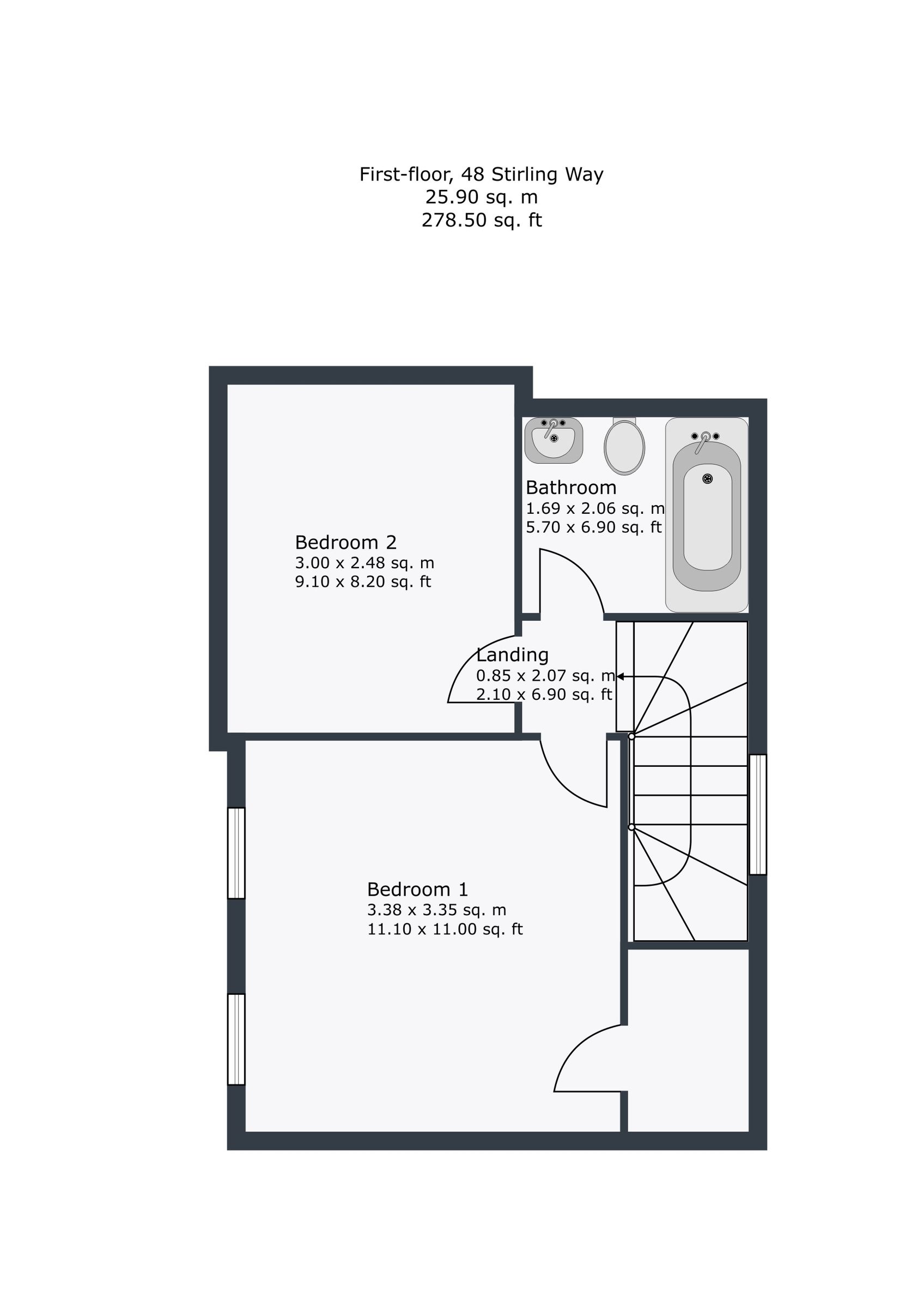 Stirling Way, Welwyn Garden City floorplan