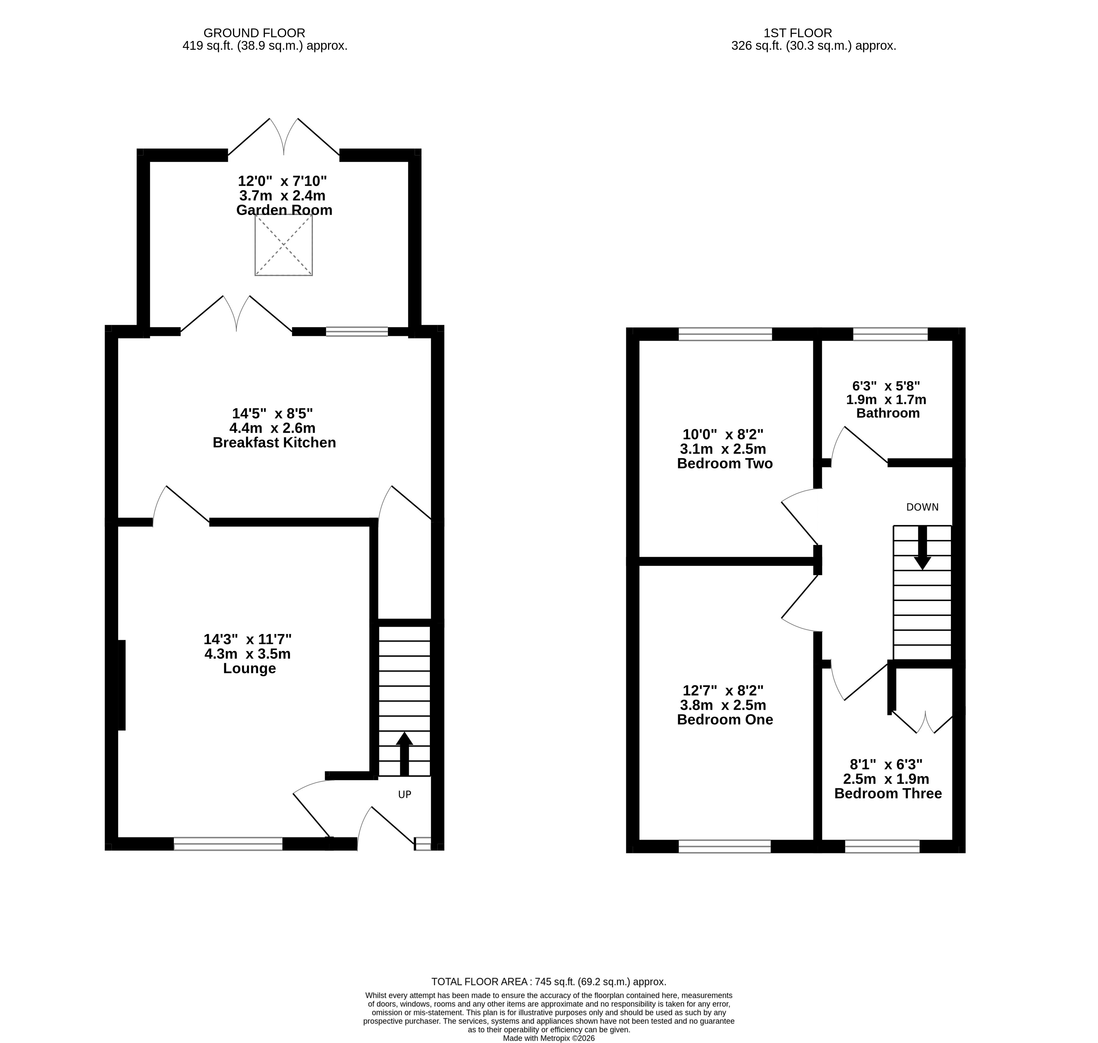 39, Lydgate, Huddersfield floorplan