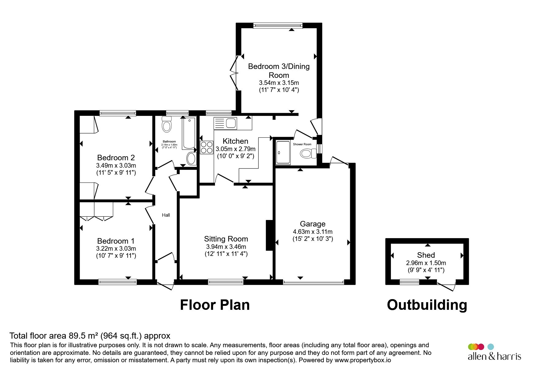 62, Rothwells Close, Wallingford floorplan