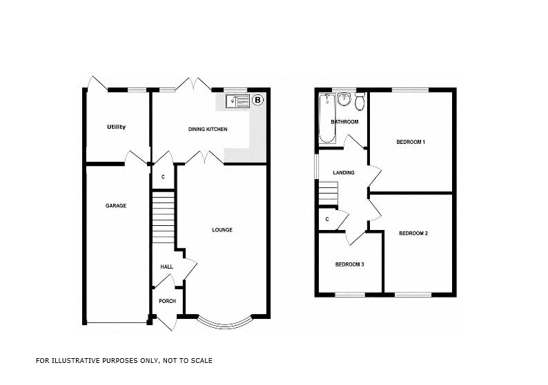 84, Giles Road, Lichfield floorplan