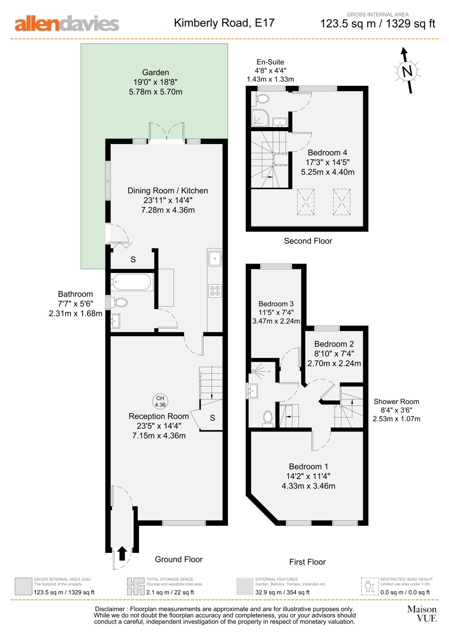 13, Kimberley Road, London floorplan