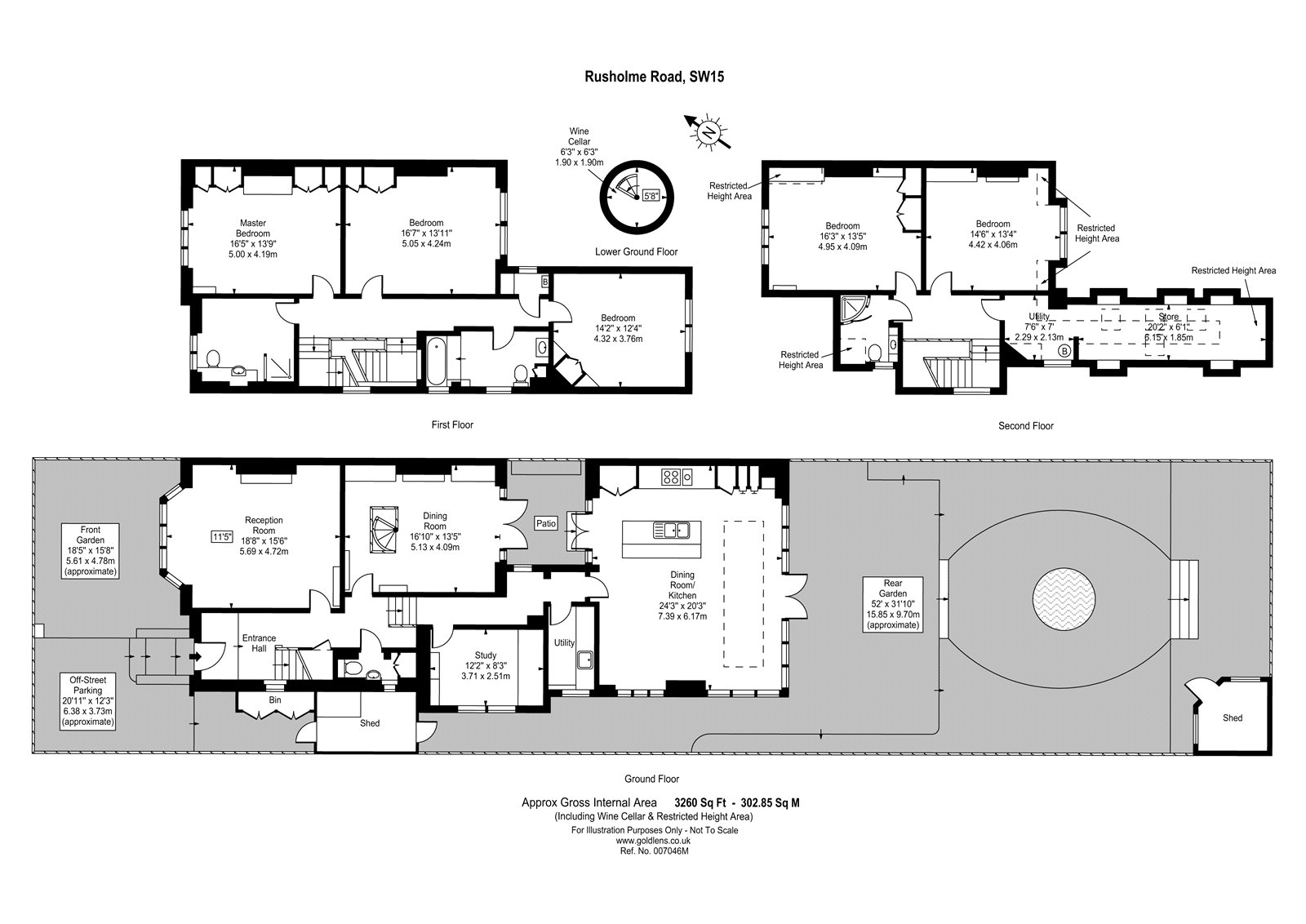 5 Bedrooms Semi-detached house to rent in Rusholme Road, Putney, London SW15