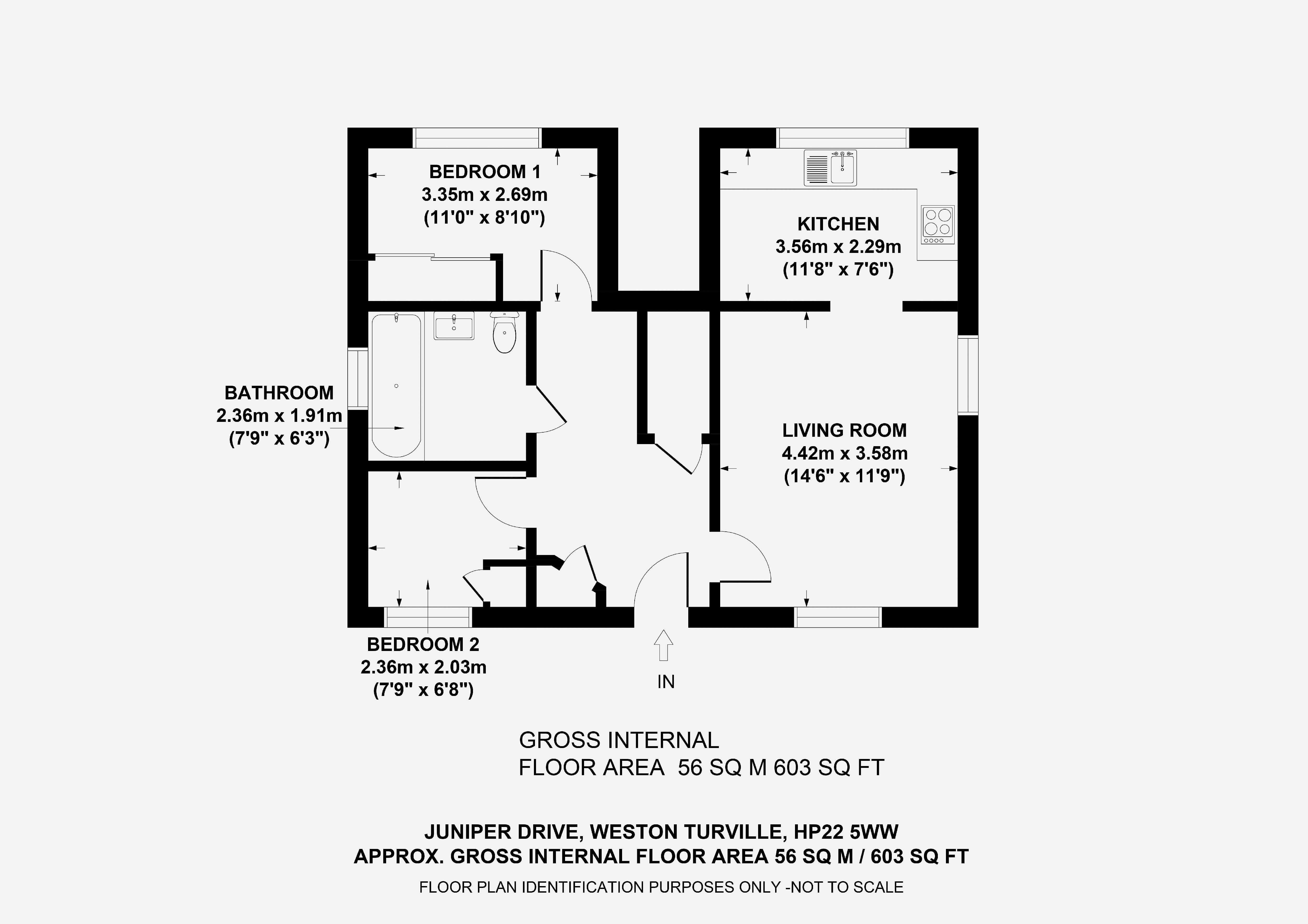 Juniper Drive, Weston Turville, Aylesbury HP22, 2 bedroom flat for sale