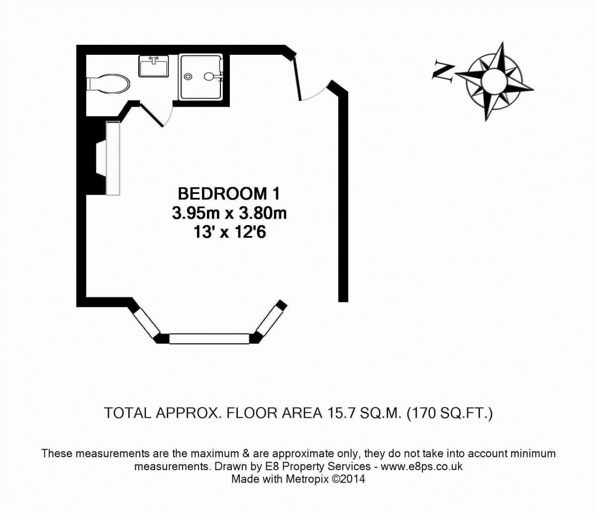 Room 1, 310, Banbury Road, Oxford floorplan