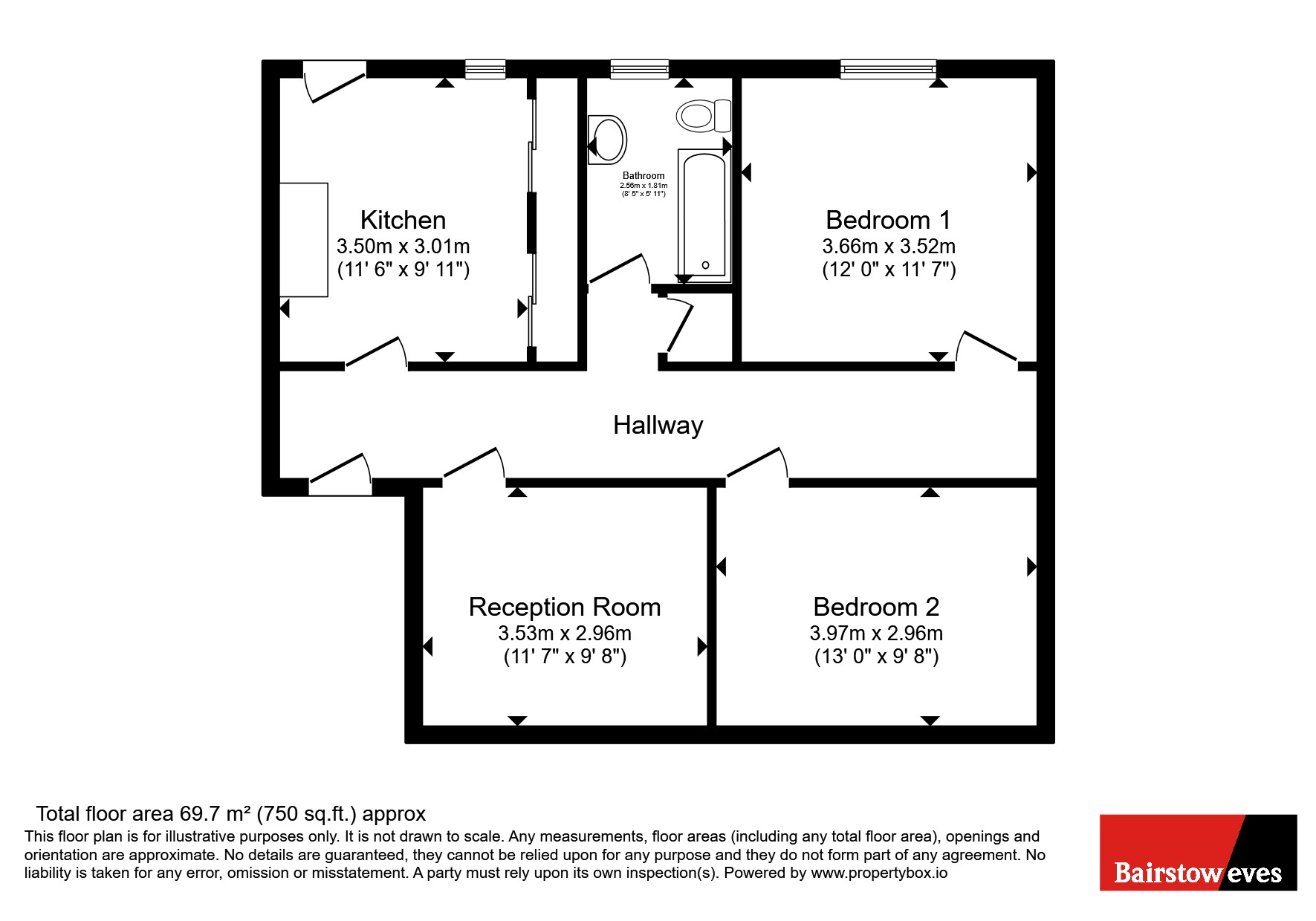 Flat 2, 319, Fox Hollies Road, West Midlands floorplan