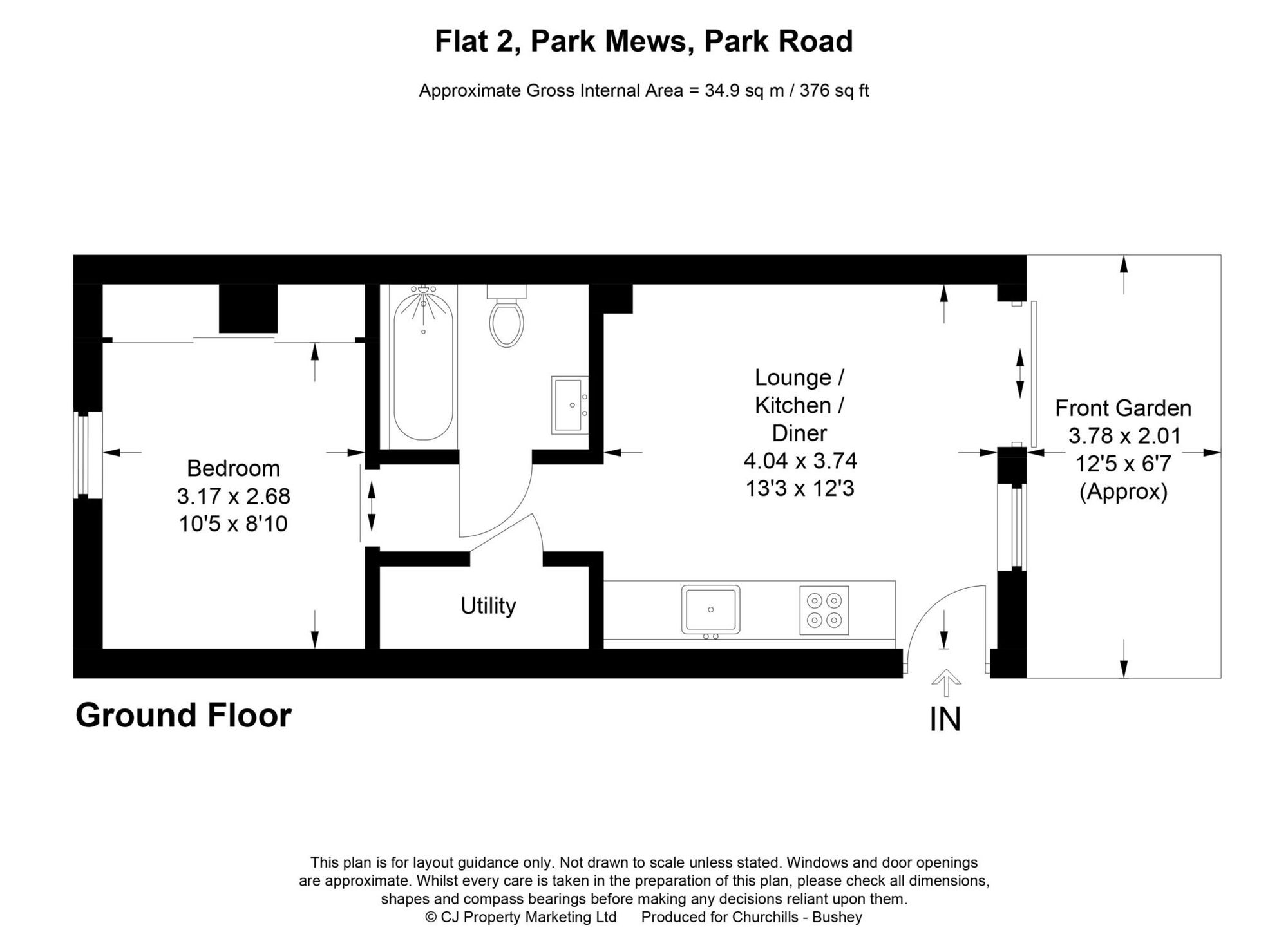 2 Park Mews Park Road, Bushey floorplan