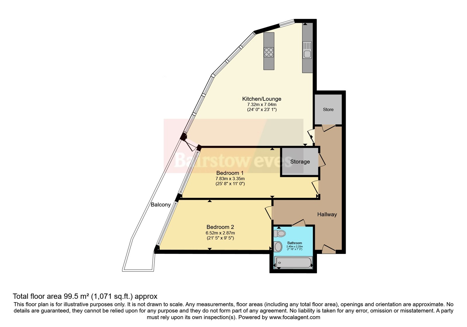 20, Unex Tower, 7, Station Street, London floorplan