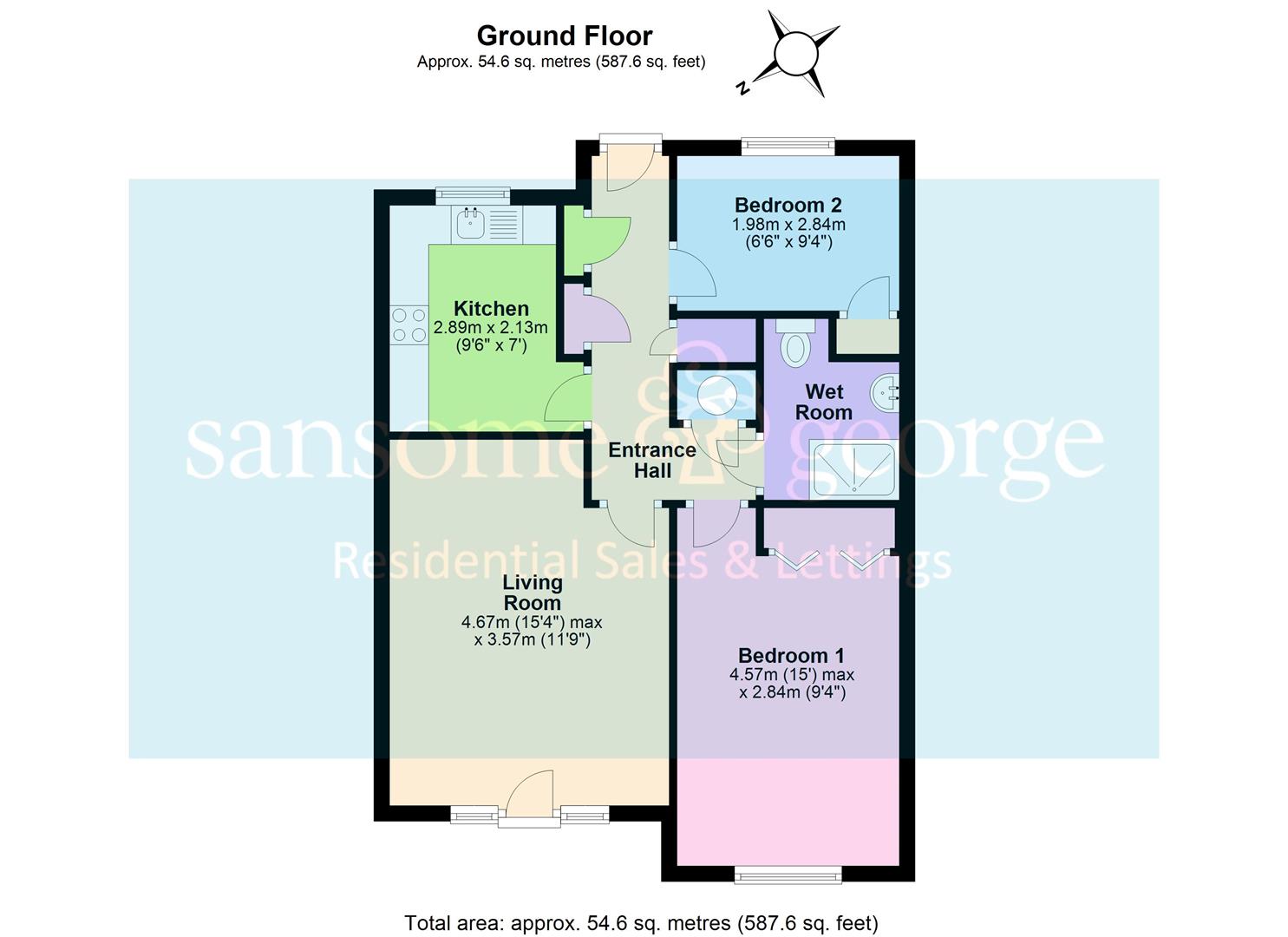 Northcourt Avenue, Reading RG2, 2 bedroom flat for sale 64771950