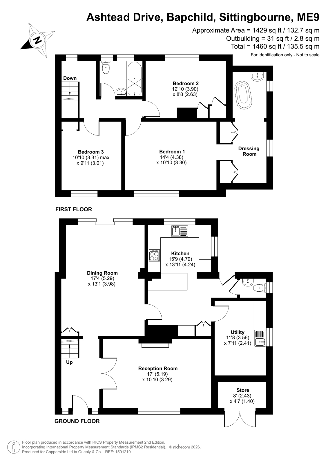 10, Ashtead Drive, Sittingbourne floorplan