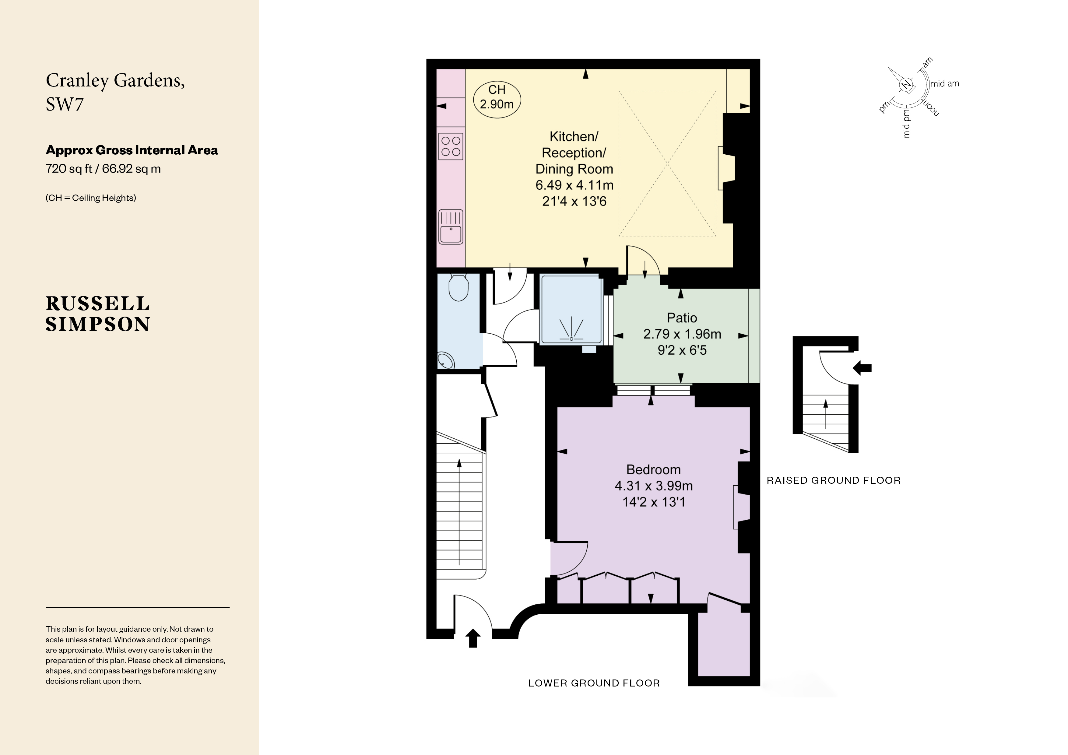 Flat 2, 7, Cranley Gardens, South Kensington floorplan