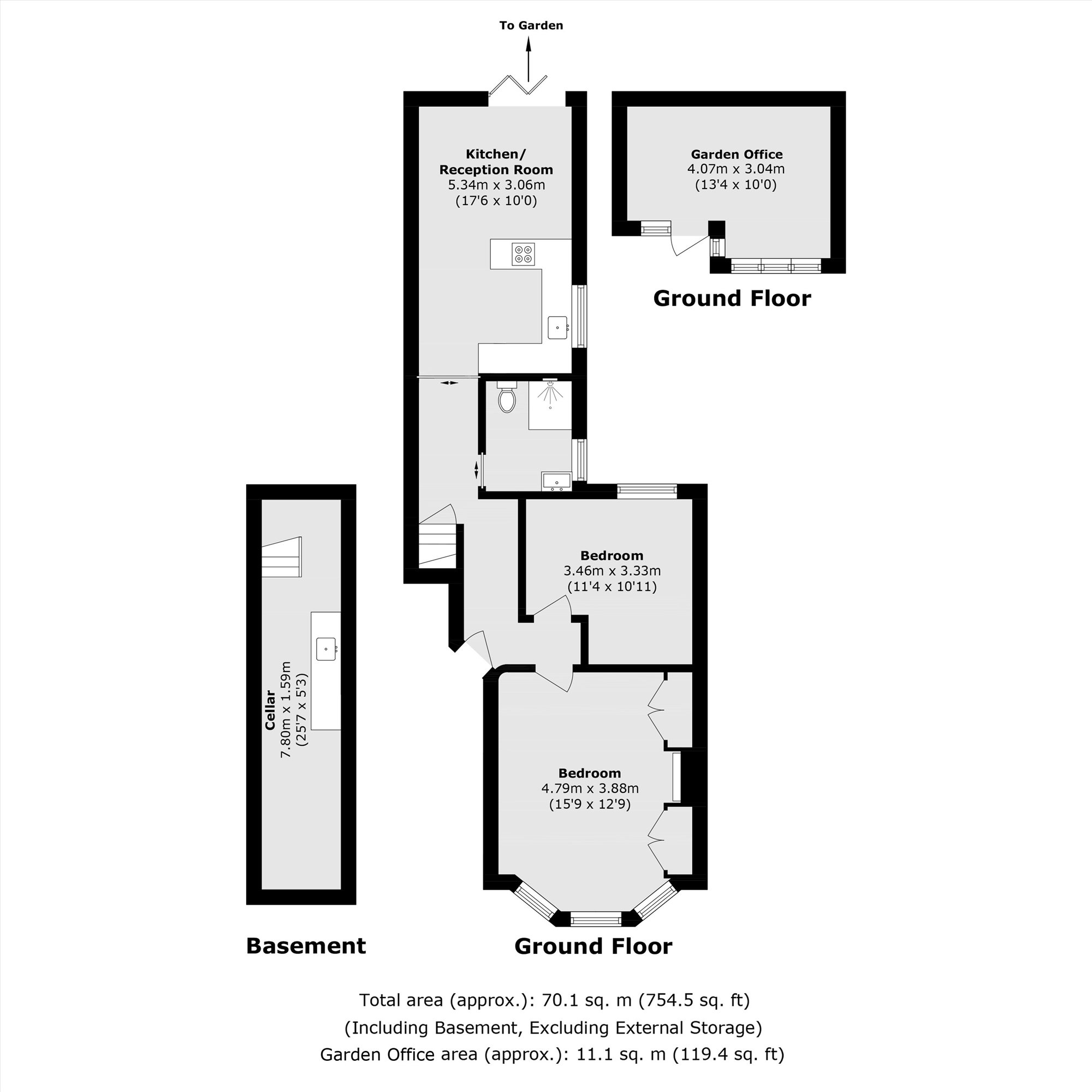 33A, Bromfelde Road, London floorplan
