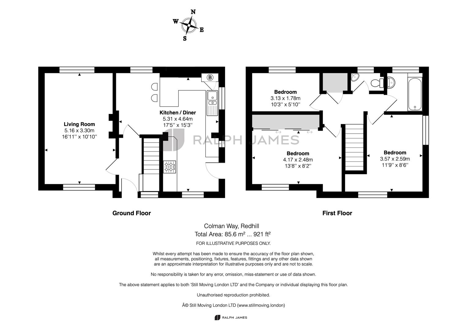 Colman Way, Redhill RH1, 3 bedroom property for sale 61584319