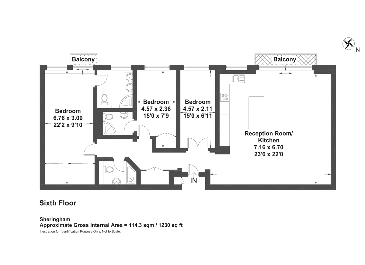 3 Bedrooms Flat to rent in Sheringham, St Johns Wood Park, London NW8