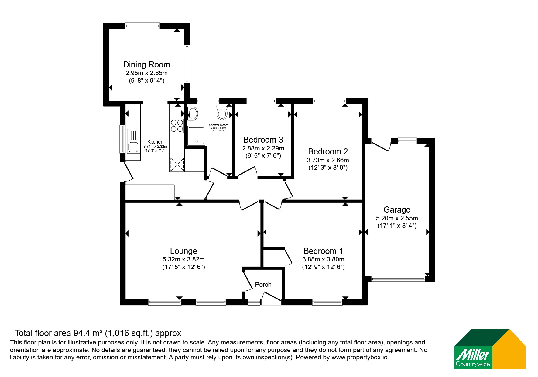 9, Woodland View, Bodmin floorplan