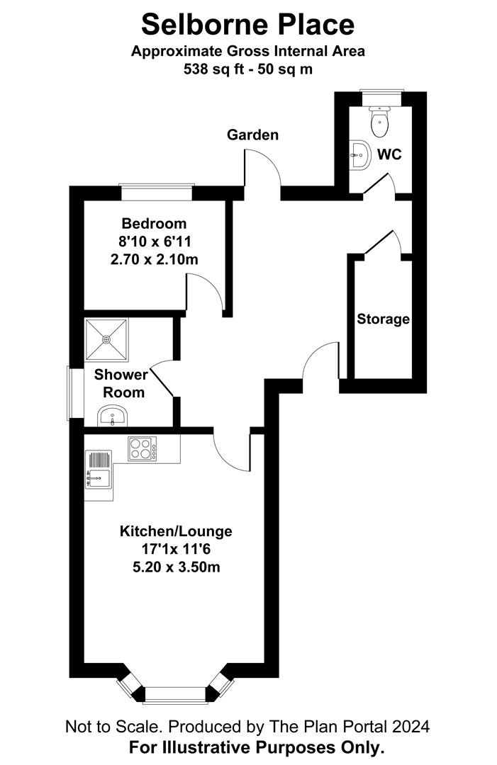3 Selbourne Ct, 1, Selborne Place, Hove floorplan