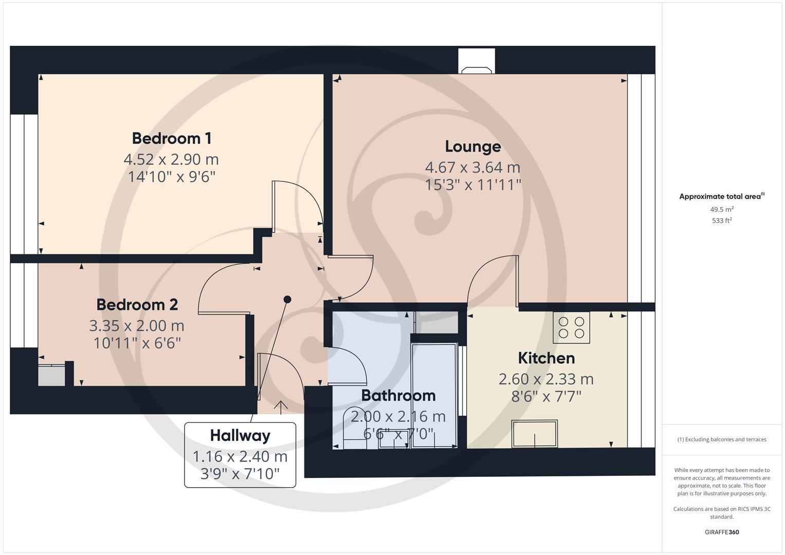10, Gledhow Court, Leeds floorplan