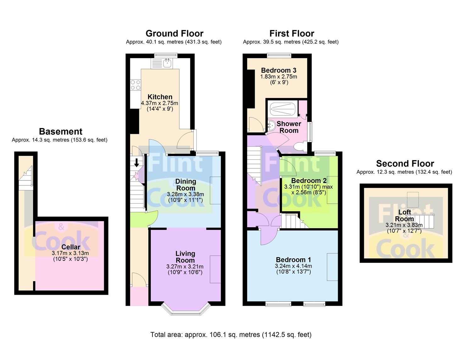 74, Baysham Street, Hereford floorplan