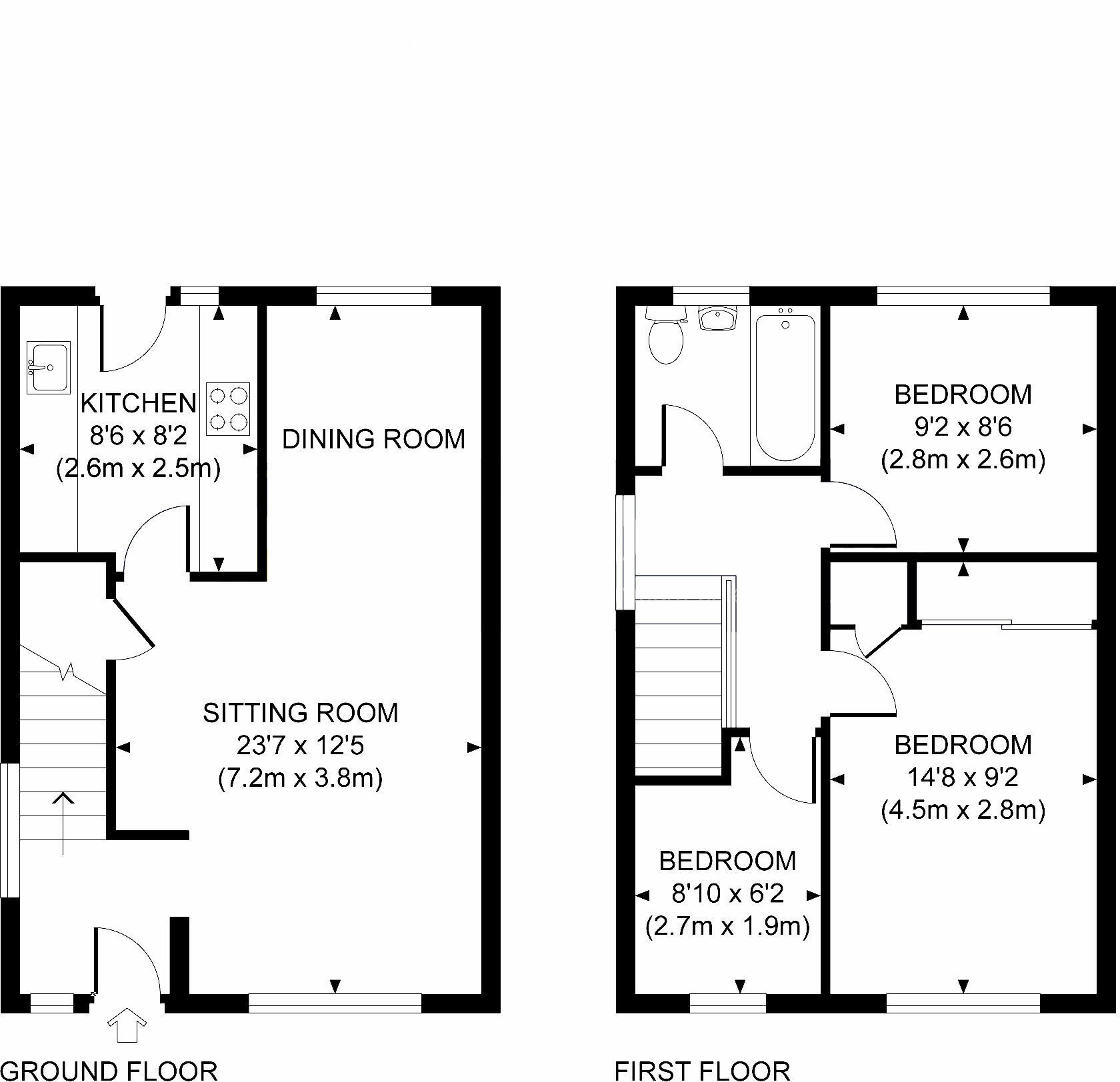 40, Paddocks Mead, Woking floorplan