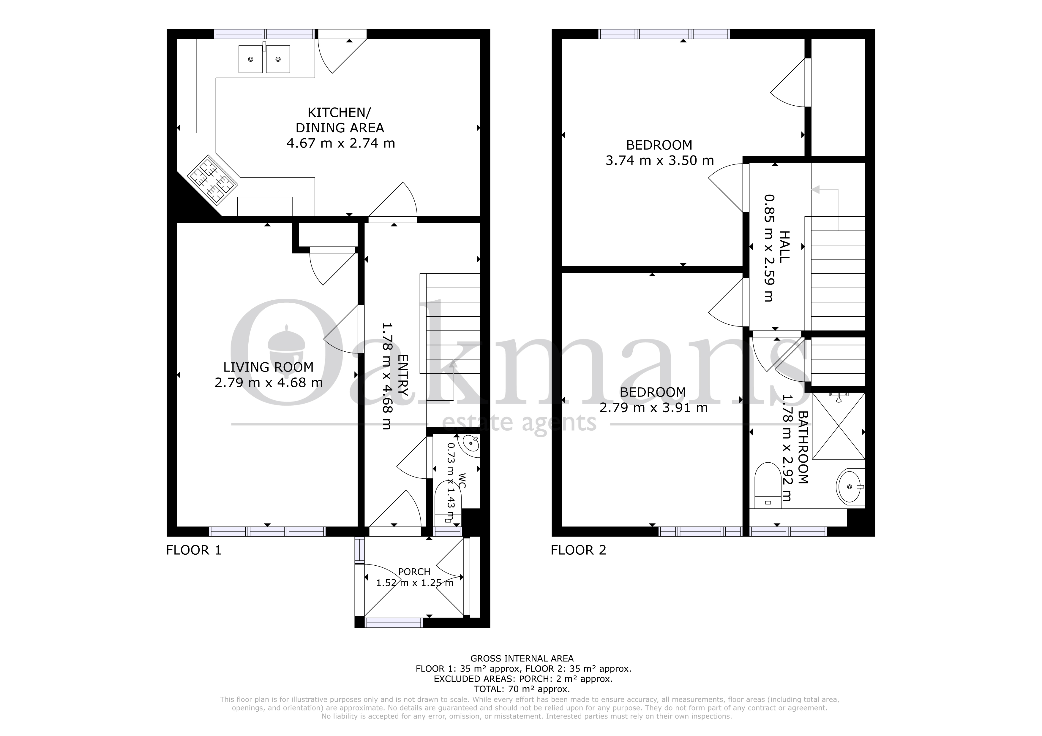 52, Ox Leasow, West Midlands floorplan