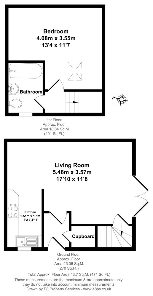 Eton Close, Witney OX28, 1 bedroom end terrace house for sale