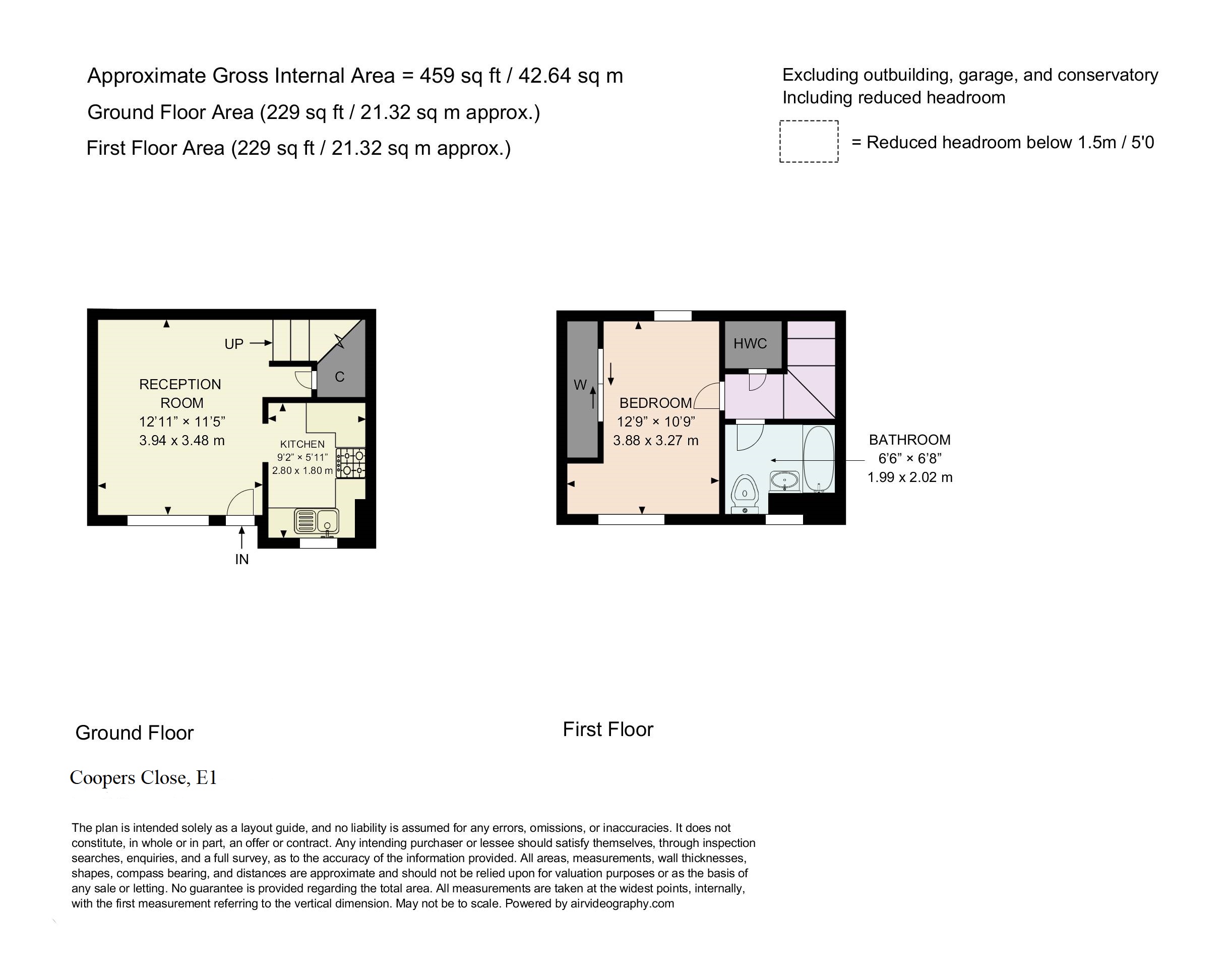 12, Coopers Close, London floorplan