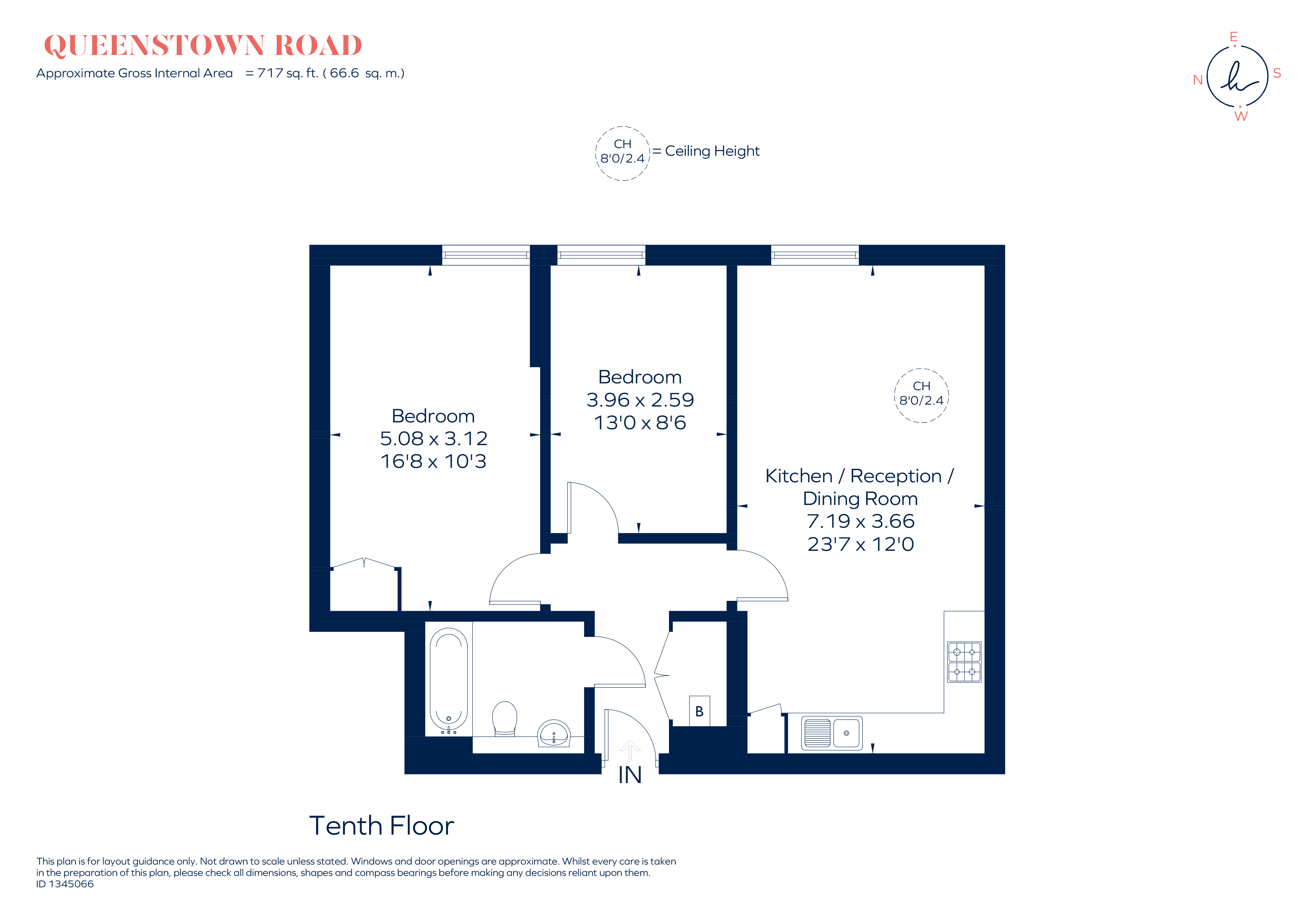 Queenstown Road, London floorplan