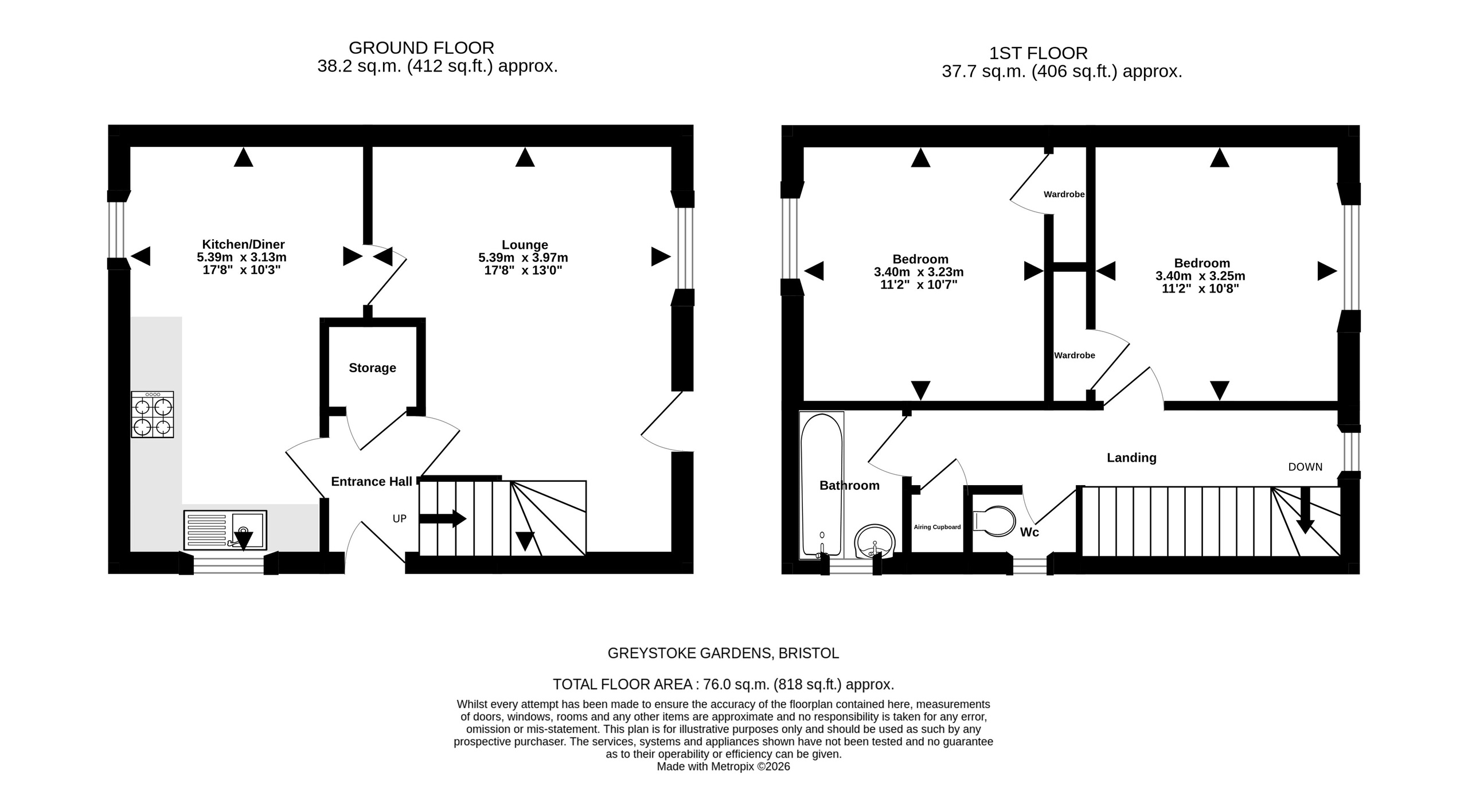3 Greystoke Gardens, Bristol floorplan