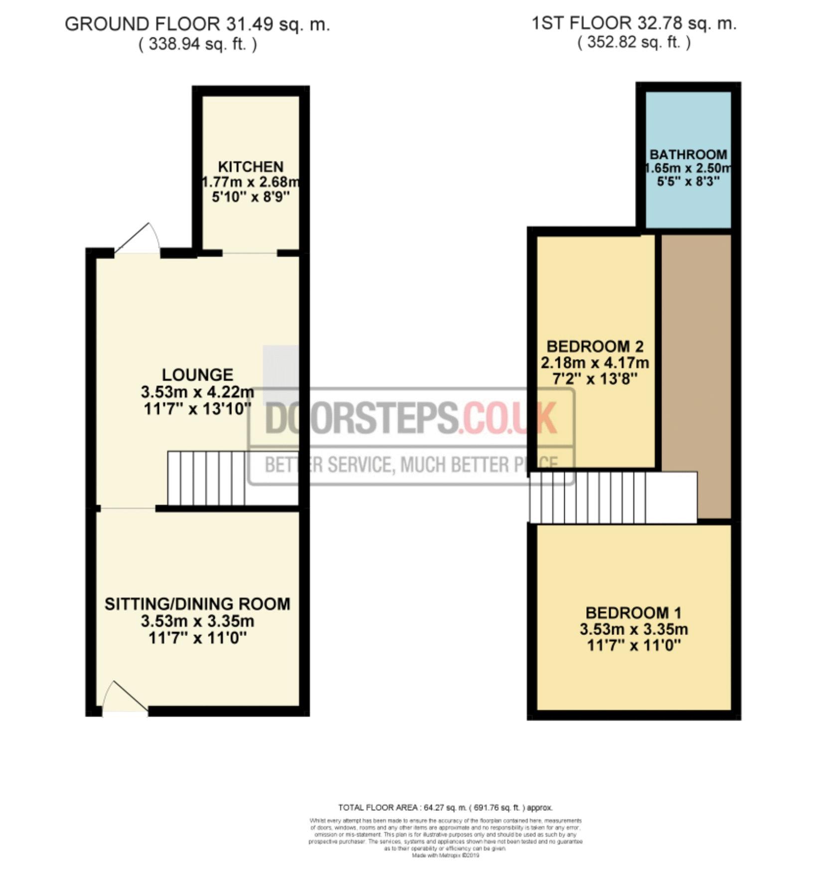 2 Bedrooms Terraced house for sale in Talbot Street, Chester CH1