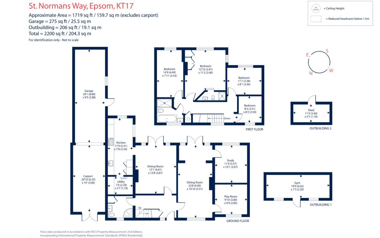 3, St. Normans Way, Epsom floorplan