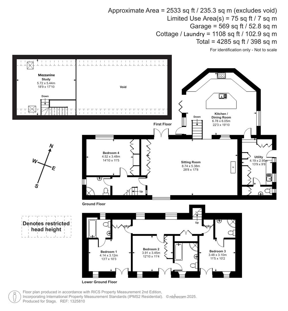 Cholwell Barn, Mary Tavy floorplan
