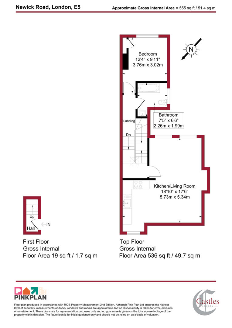 Newick Road, London floorplan