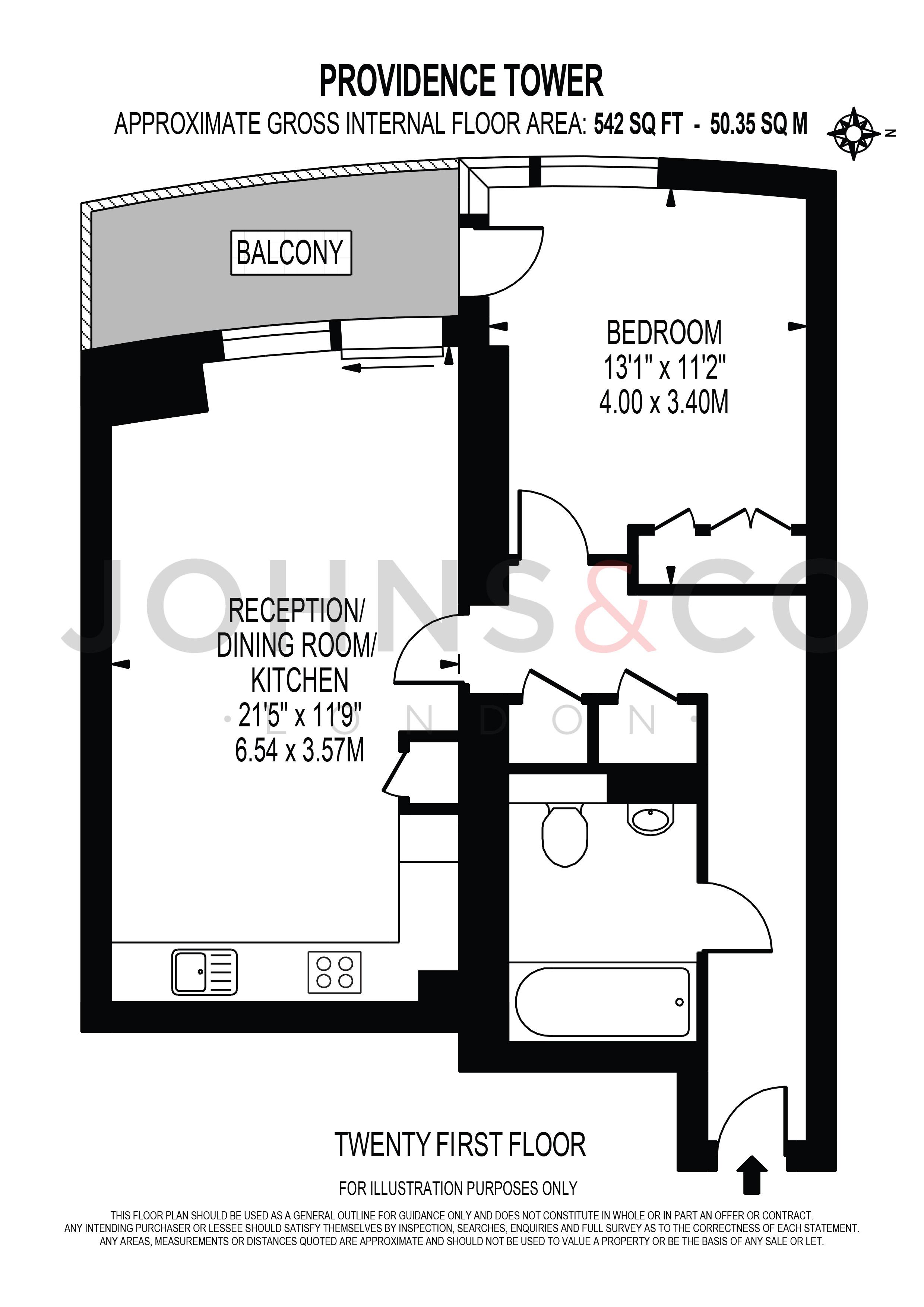 1 Bedrooms Flat to rent in Charrington Tower, New Providence Wharf, Canary Wharf E14