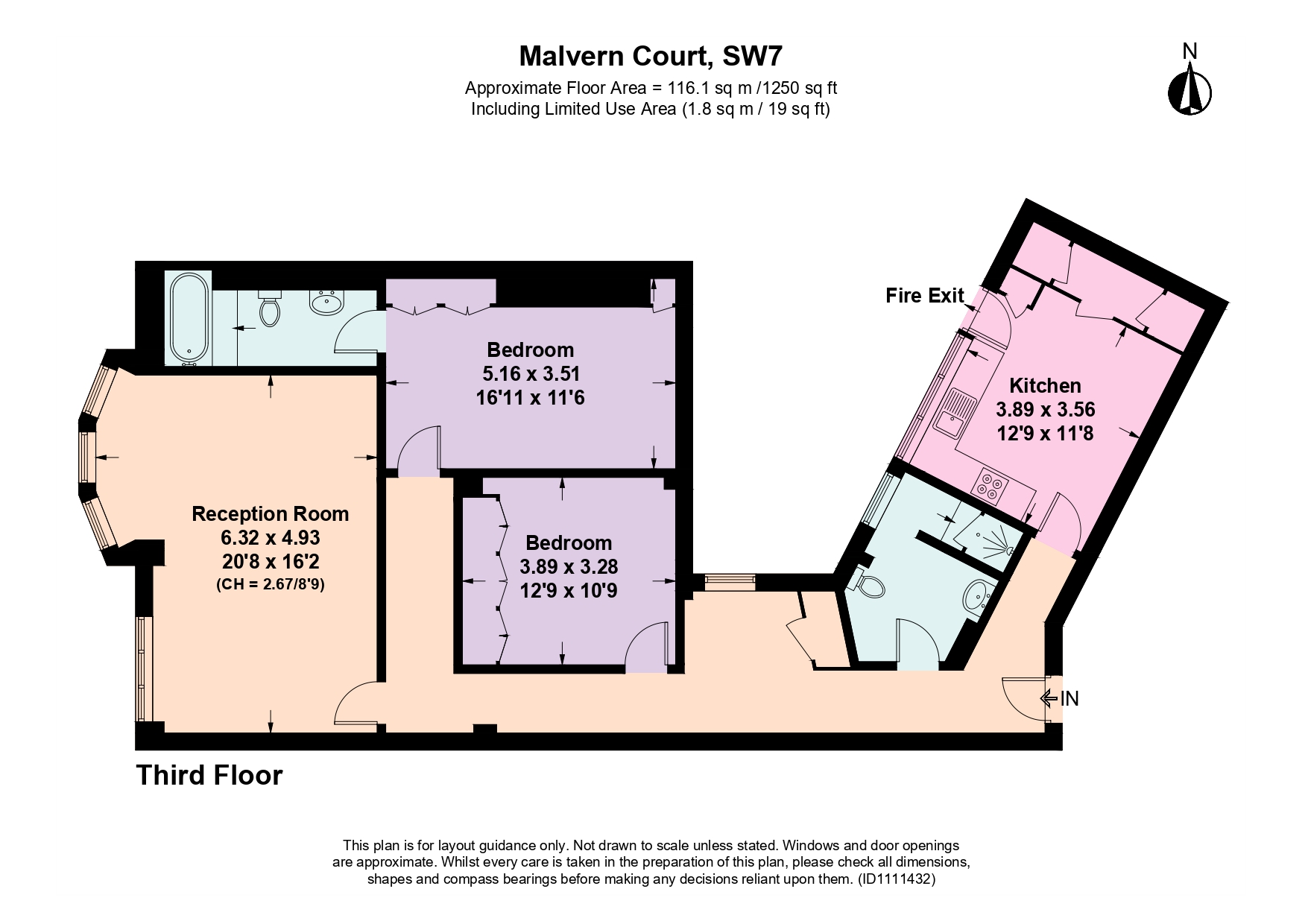Malvern Court, London floorplan
