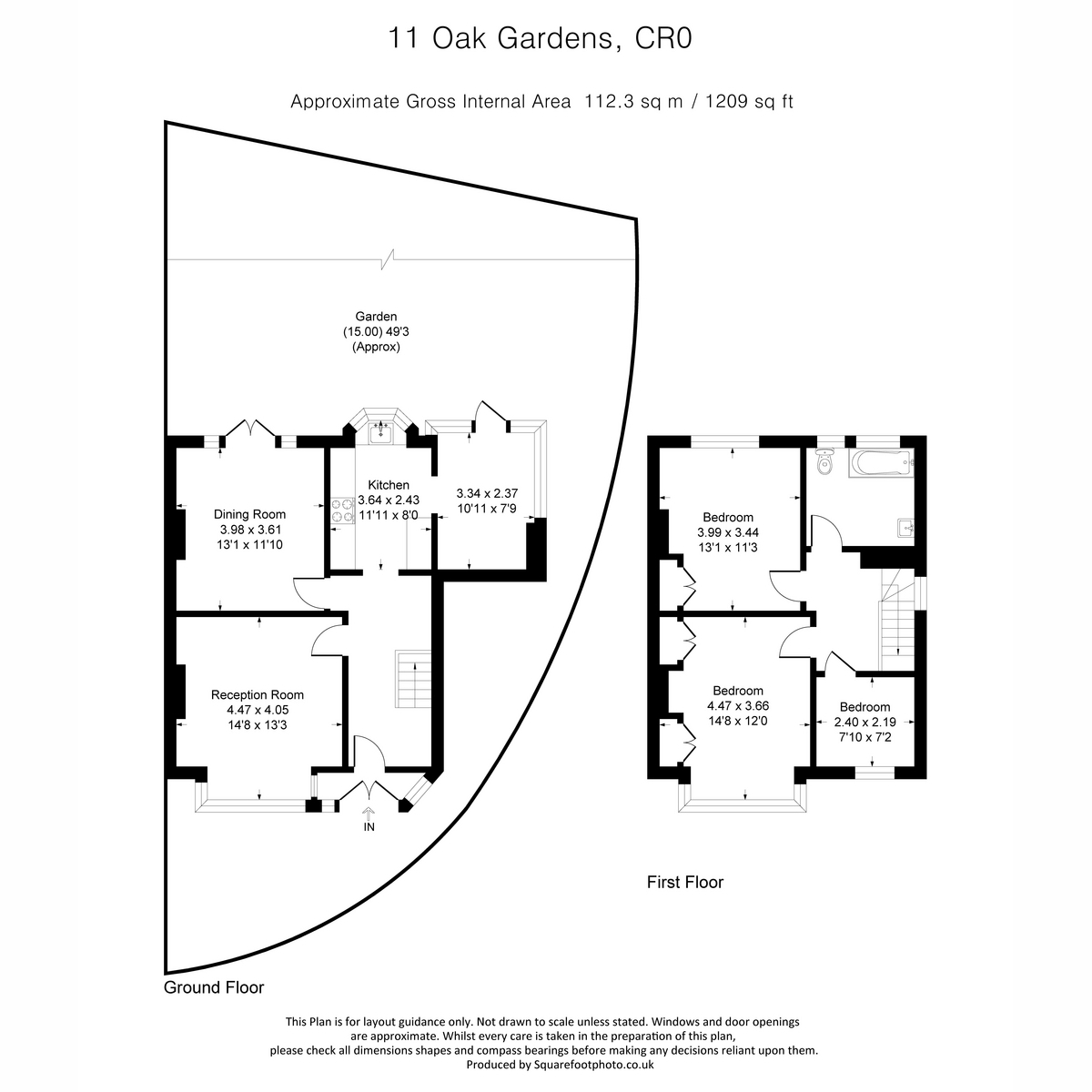 11, Oak Gardens, Croydon floorplan