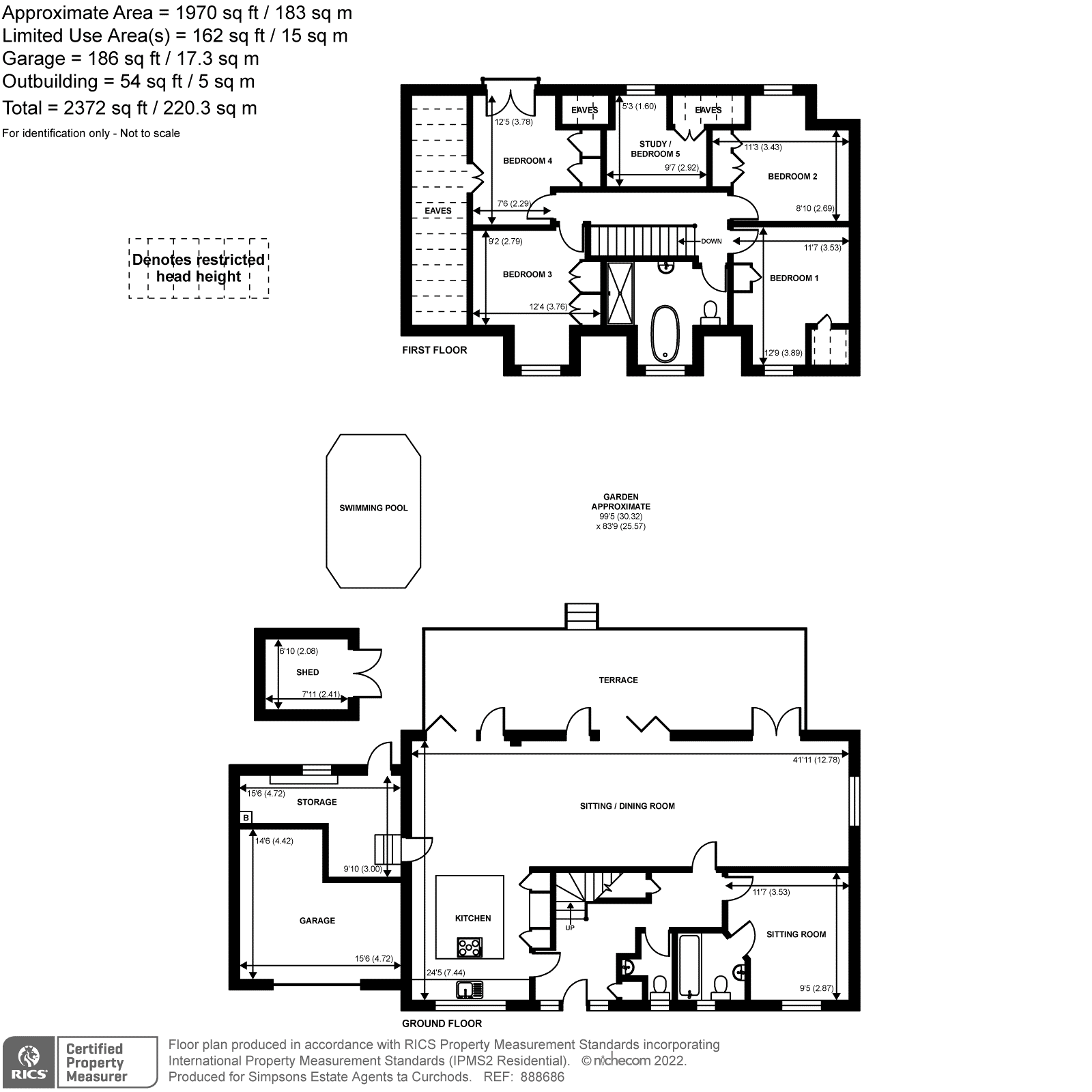 Chertsey Road, Shepperton TW17, 5 bedroom detached house to rent