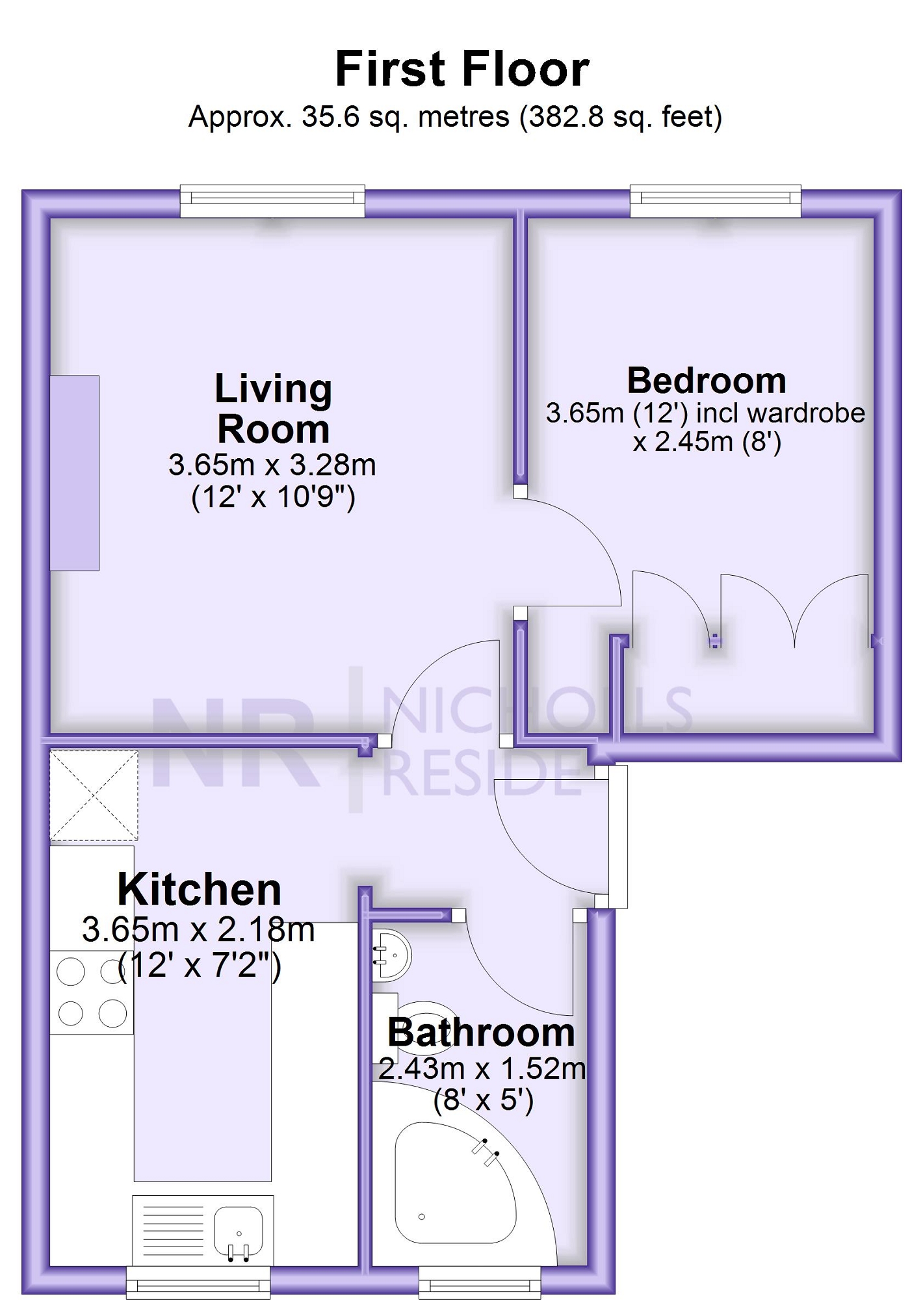 96b, Gilders Road, Chessington floorplan