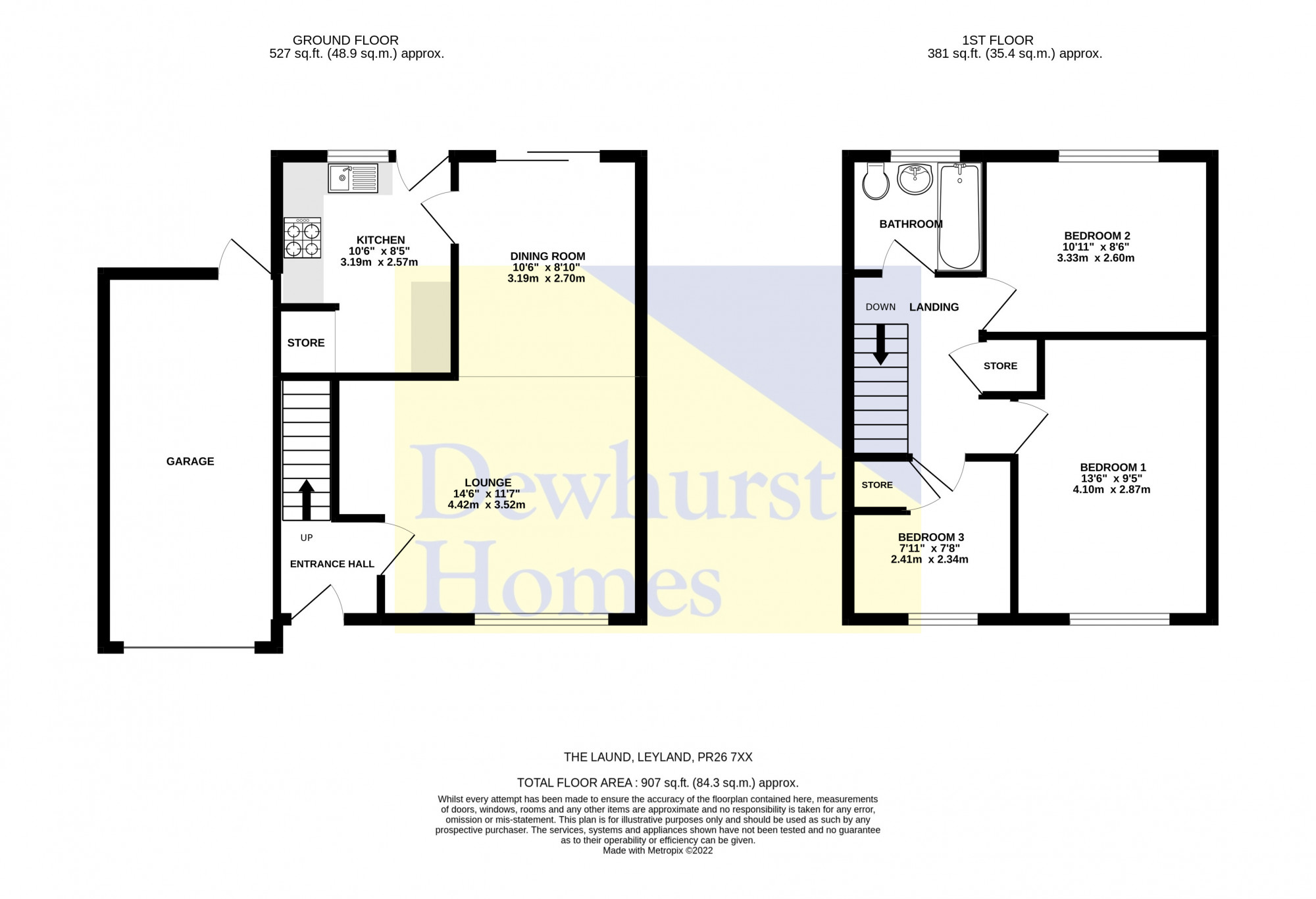 25, The Laund, Leyland floorplan