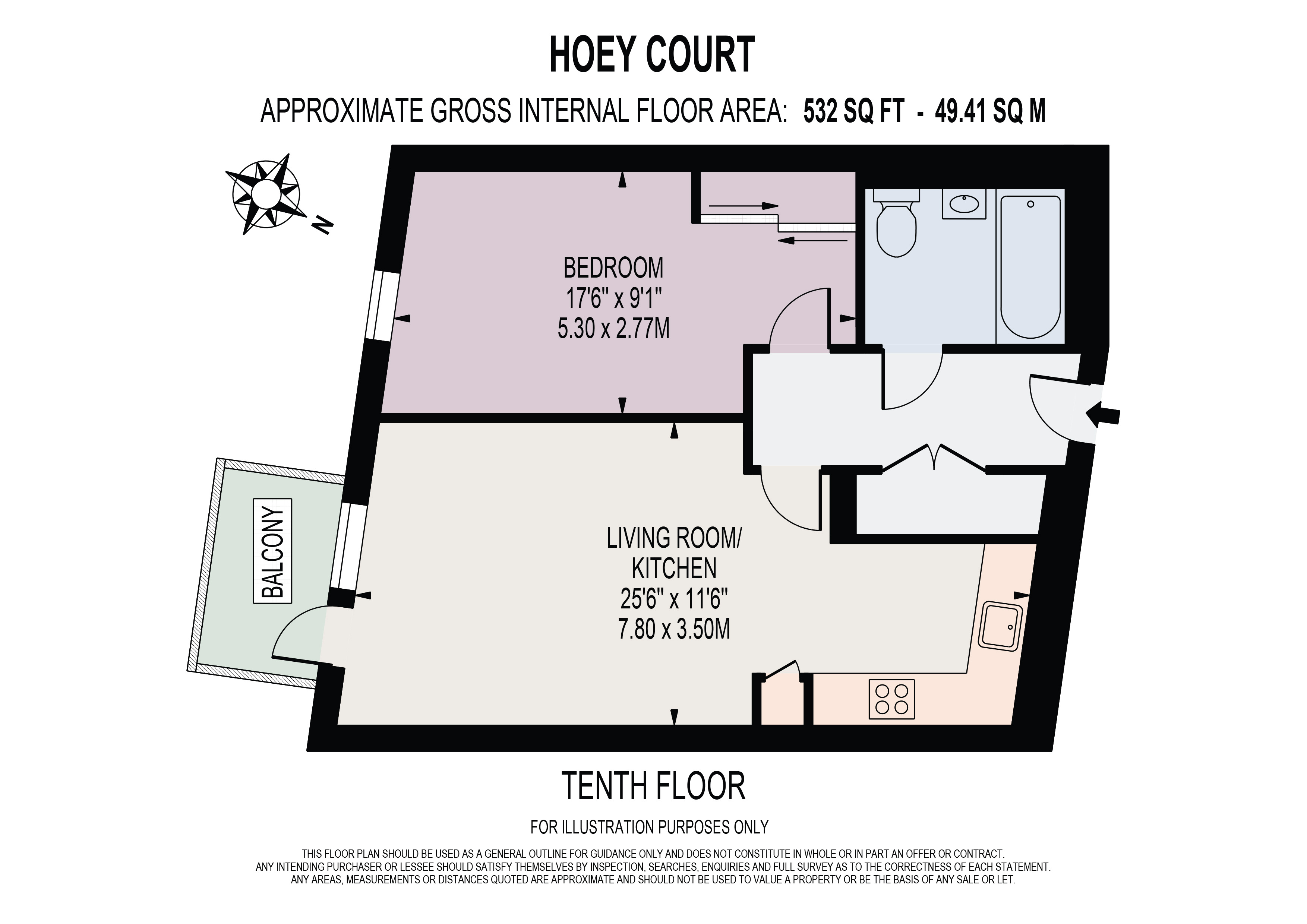 Flat 1004,, Hoey Court, London floorplan